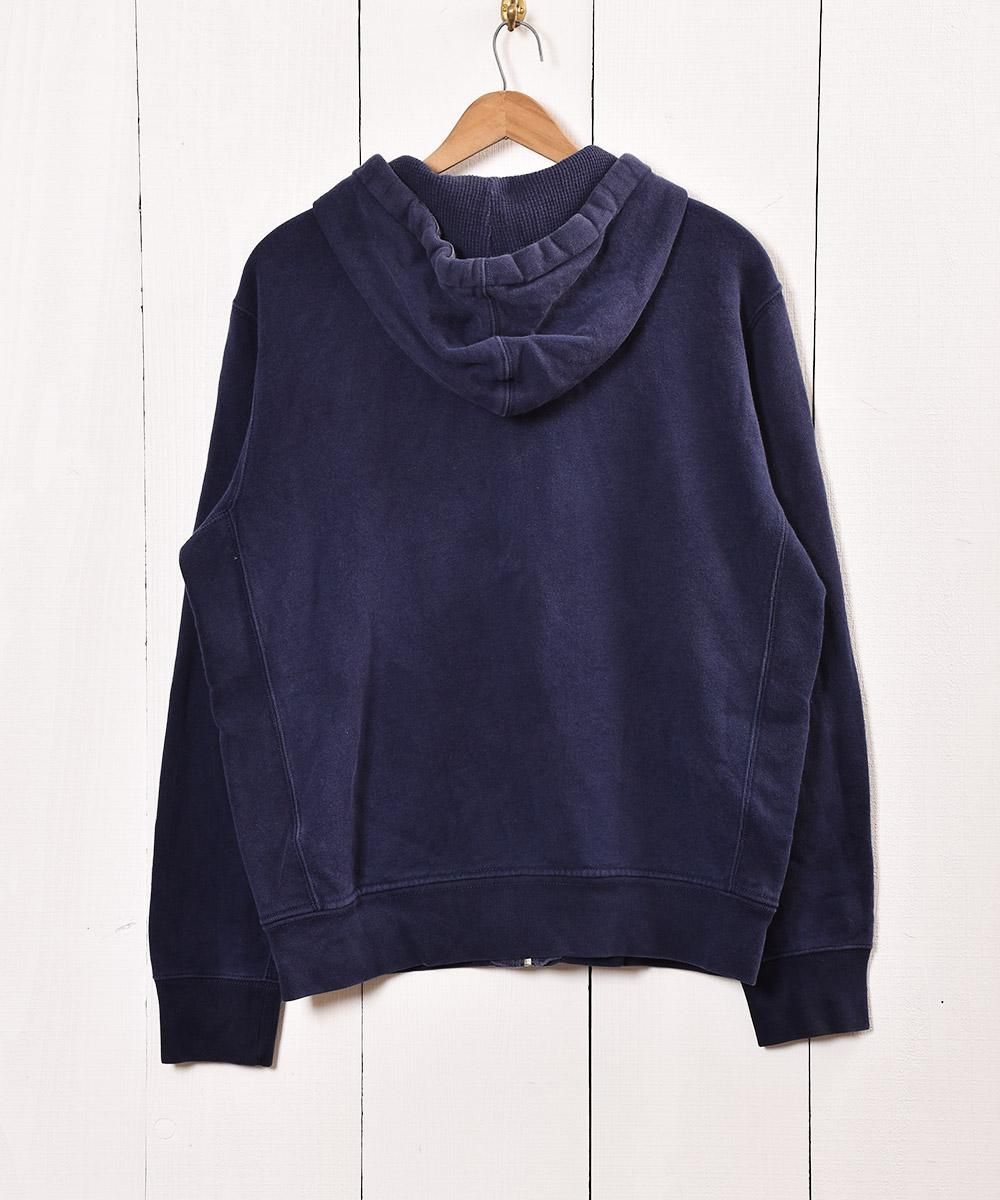 Polo by Ralph Lauren ジップパーカー ネイビー - 古着屋 Polo by Ralph Lauren ジップパーカー ネイビー - 古着屋