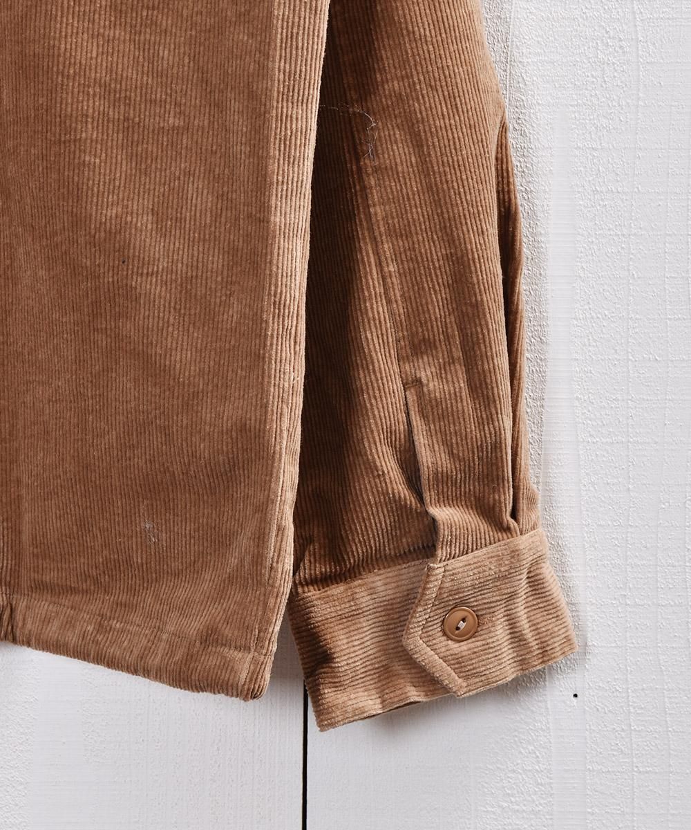 3色展開】「BACKERS」コーデュロイ コーチ ジャケット ベージュ - 古着