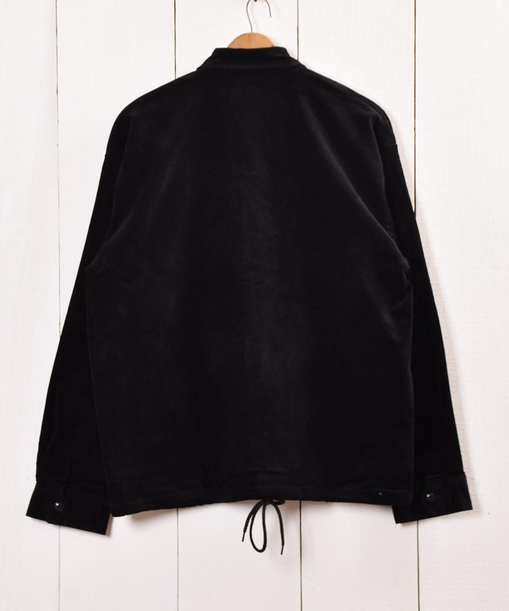 3色展開】「BACKERS」 コーデュロイ コーチ ジャケット ブラック