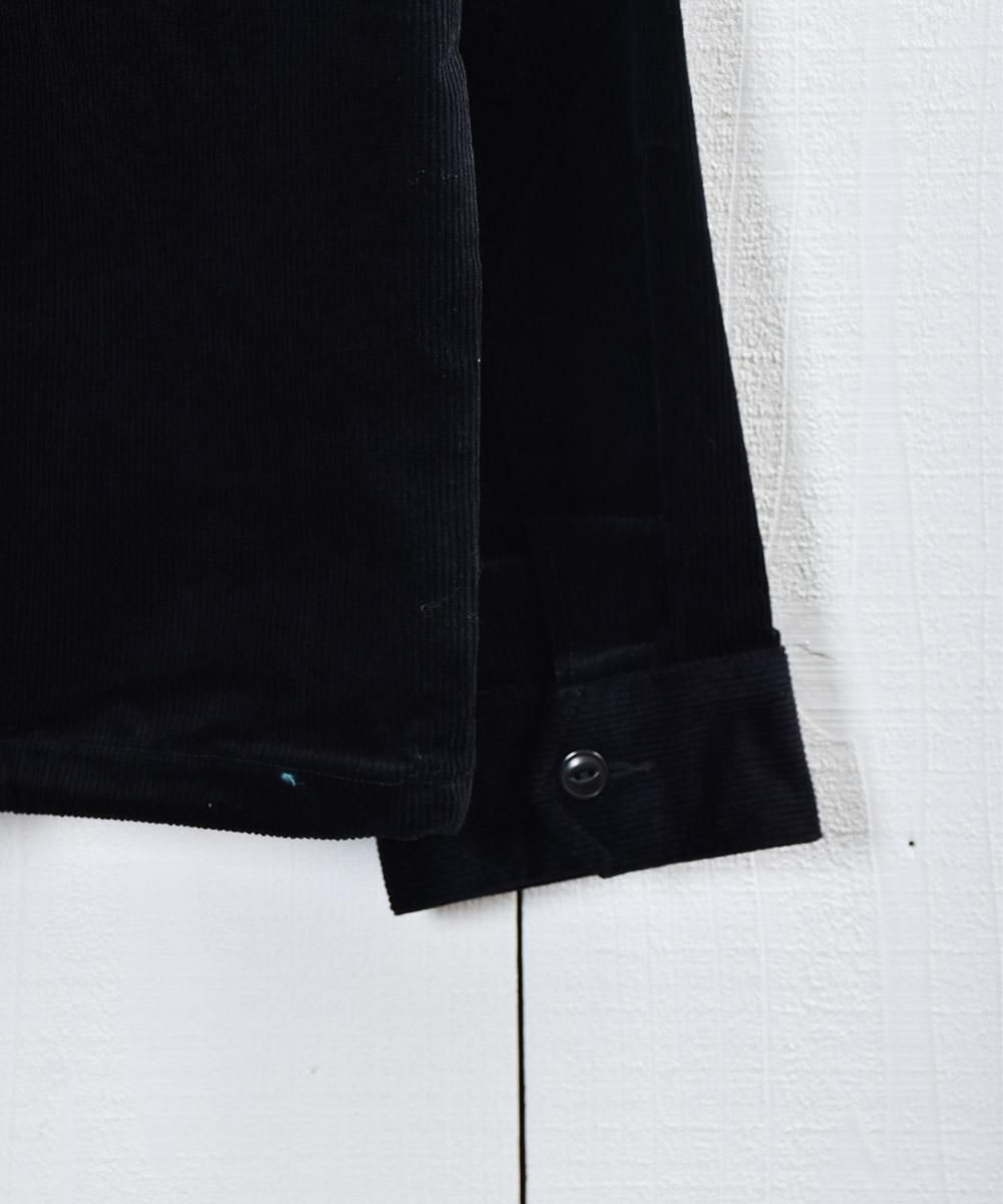 3色展開】「BACKERS」 コーデュロイ コーチ ジャケット ブラック