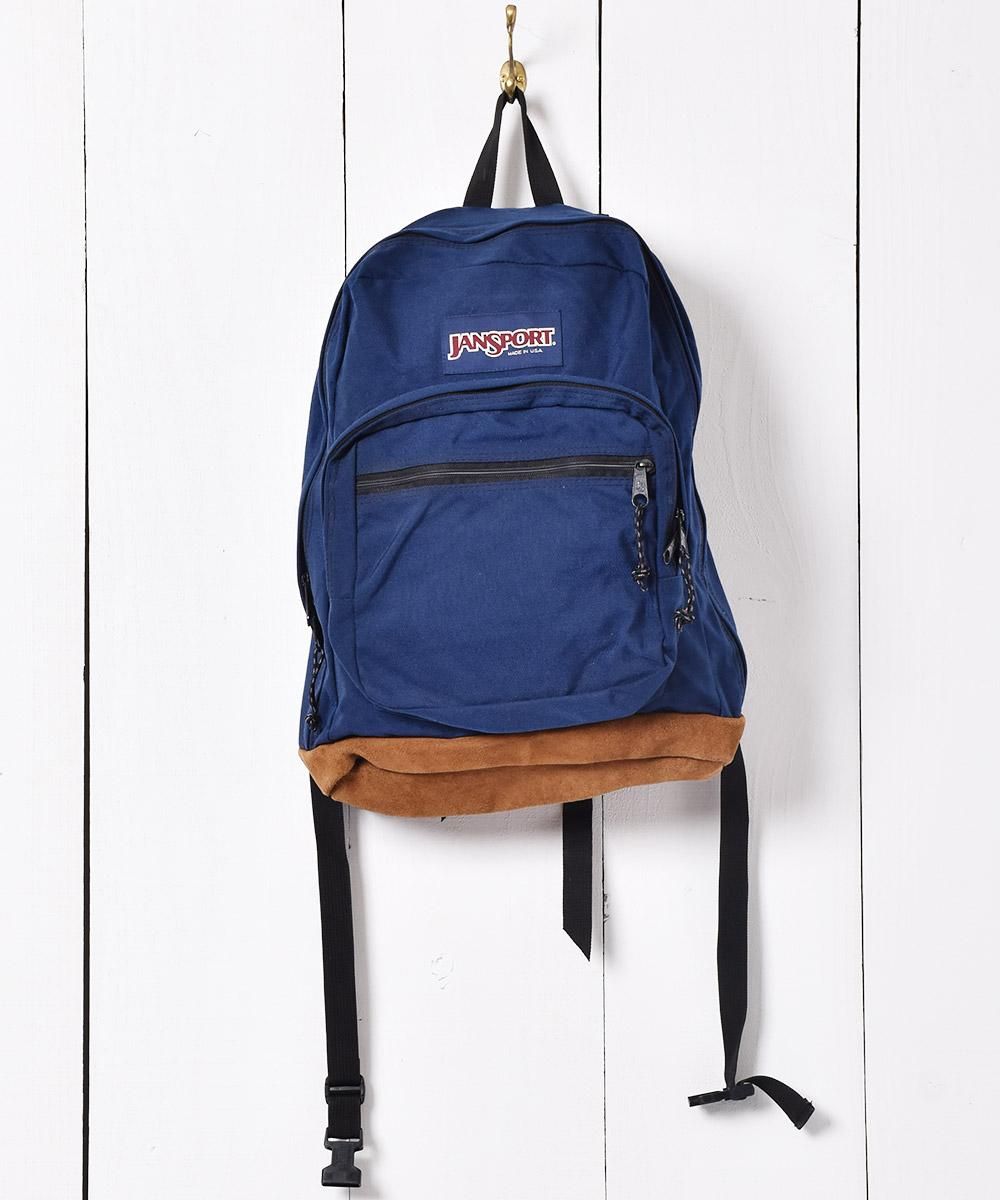 アメリカ製 Jansport バックパック ネイビー 古着のネット通販サイト 古着屋グレープフルーツムーン Grapefruitmoon Onlineshop ヴィンテージアイテム レトロファッション