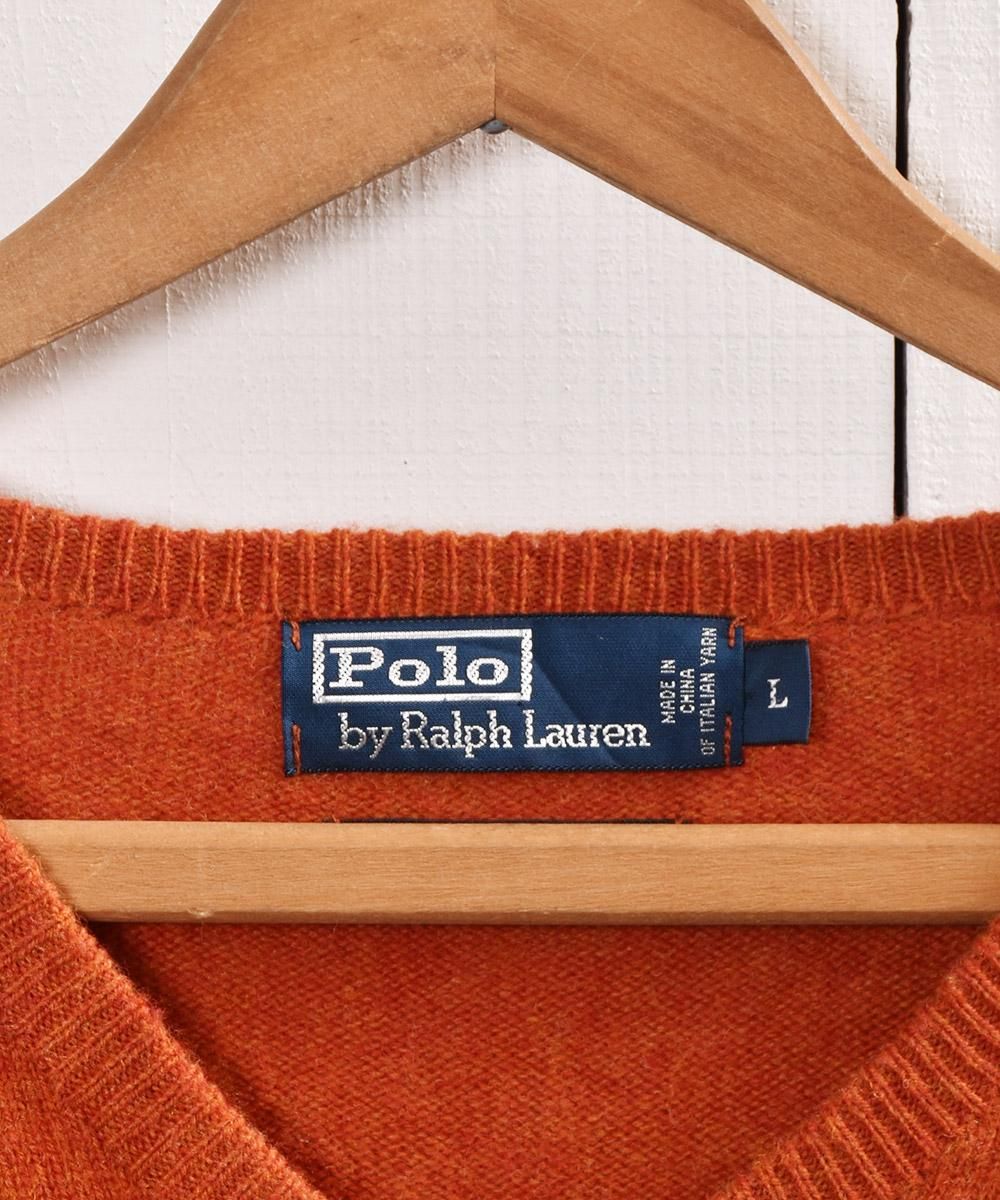 Polo by Ralph Lauren ラムウール ニットセーター オレンジ Polo by Ralph Lauren ラムウール ニットセーター オレンジ