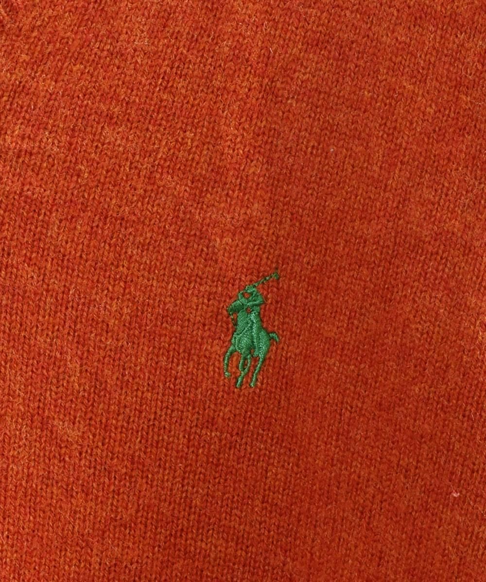 Polo by Ralph Lauren ラムウール ニットセーター オレンジ