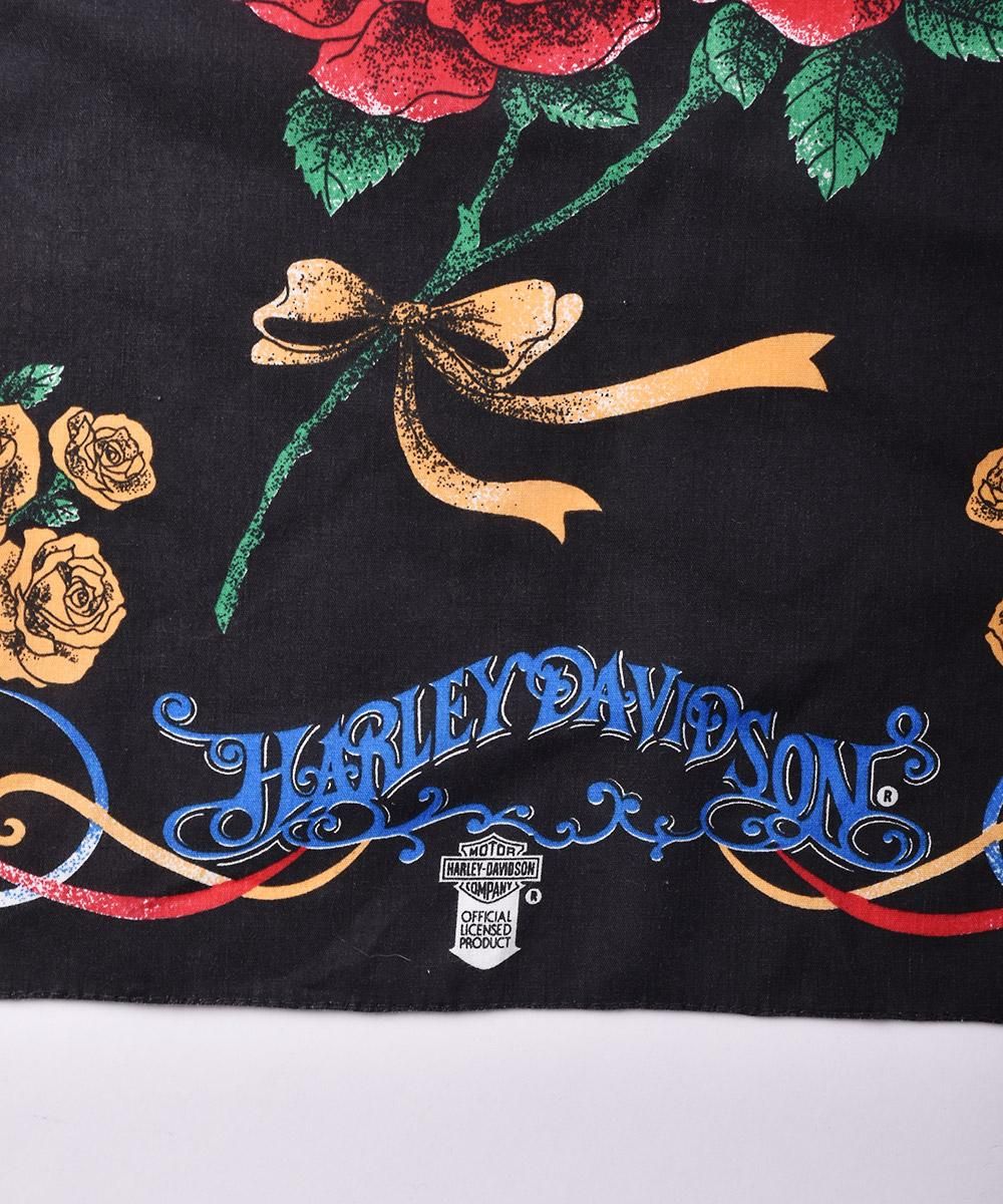 レア thunder柄 vintage Harley-Davidson バンダナ