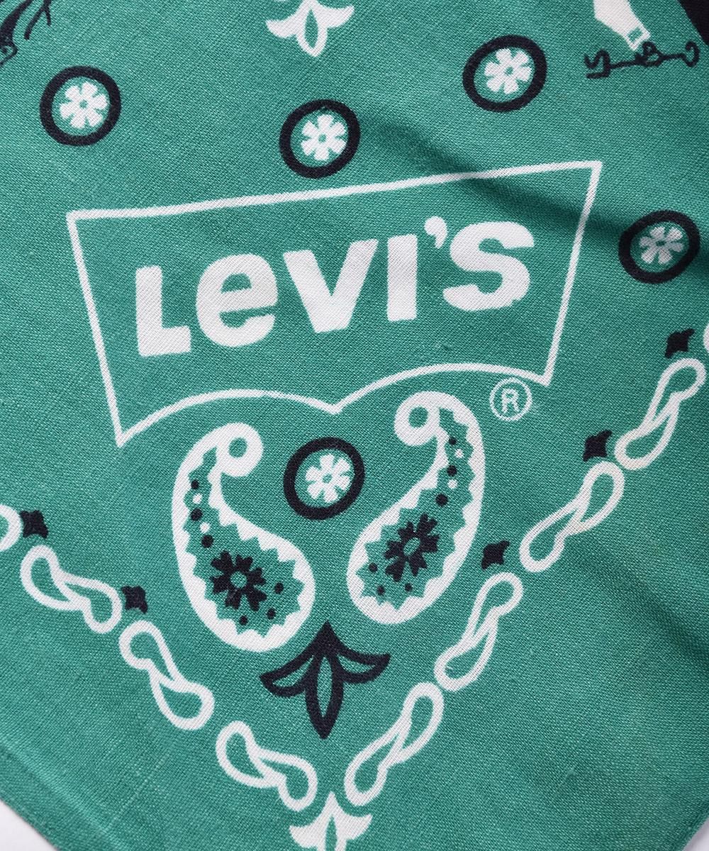 Levi's サドルマン バンダナ グリーン - 古着屋グレープフルーツ Levi's サドルマン バンダナ グリーン - 古着屋グレープフルーツ