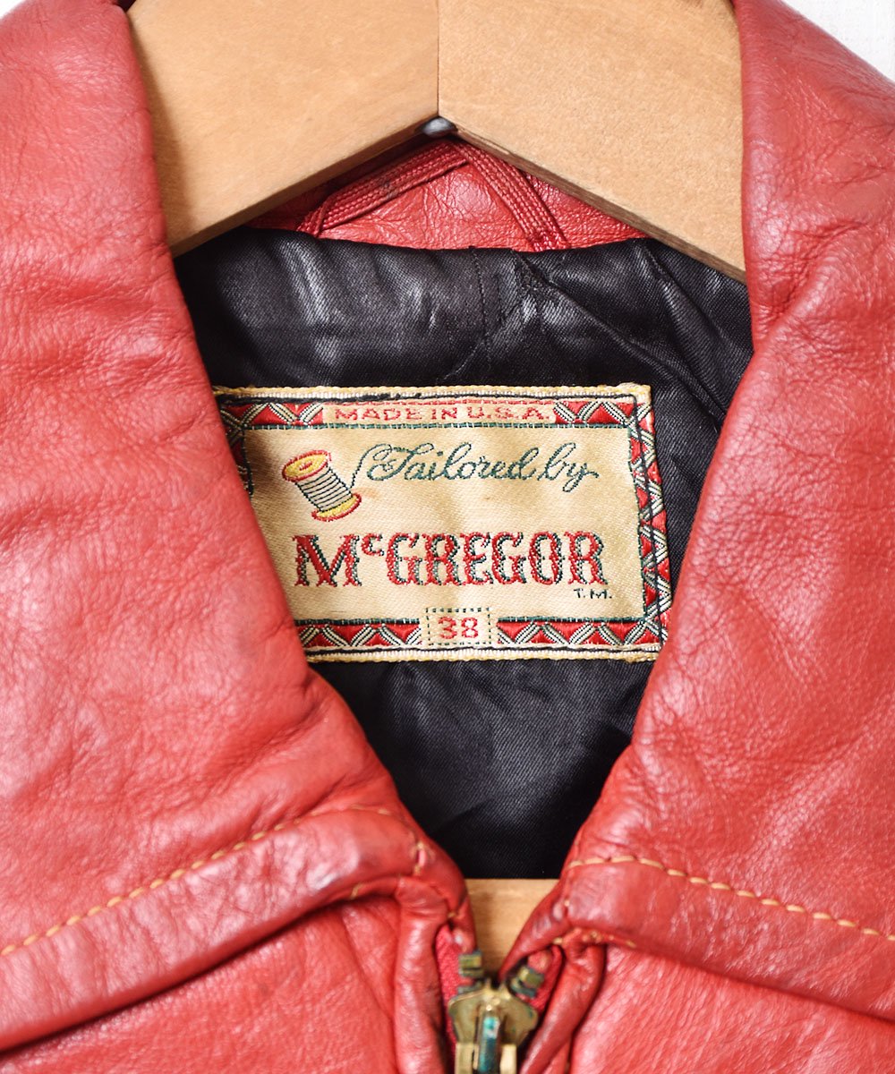 McGREGOR」50~60's アメリカ製レザジャケット ヴィンテージ - 古着の ...
