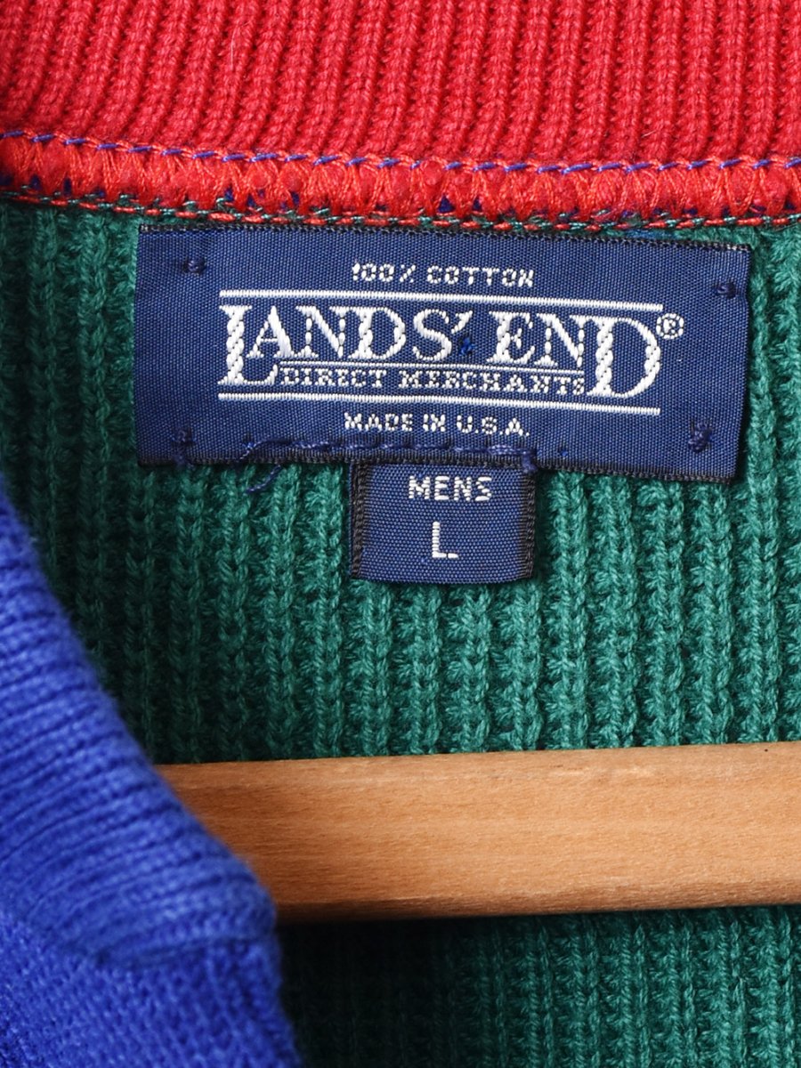 アメリカ製 “LANDS'END” マルチカラー セーター - 古着のネット通販 