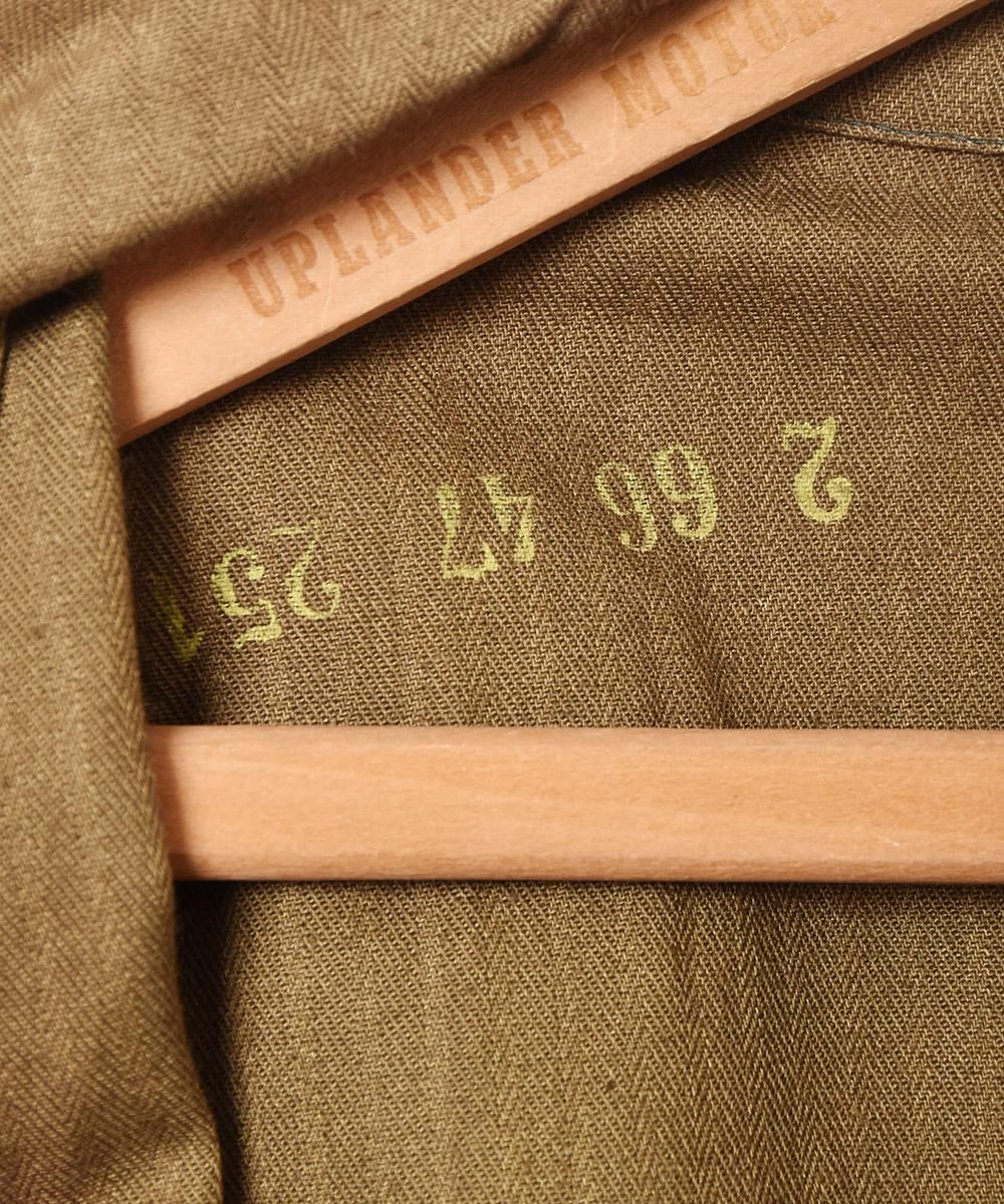 1984年製 チェコ軍 ワークコート ヘリンボーン生地 - 古着屋