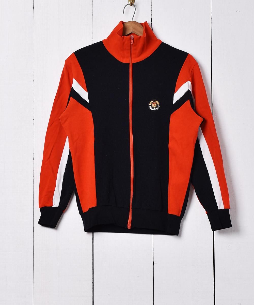 通販サイト一覧 ブラック×レッド ジョグトップ トラックジャケット - 古着屋 ウェア