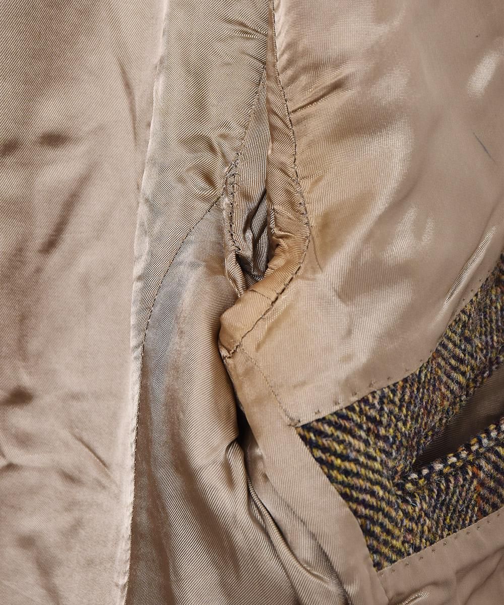 Harris Tweed」テーラードジャケット チェンジポケット付き サイズ48