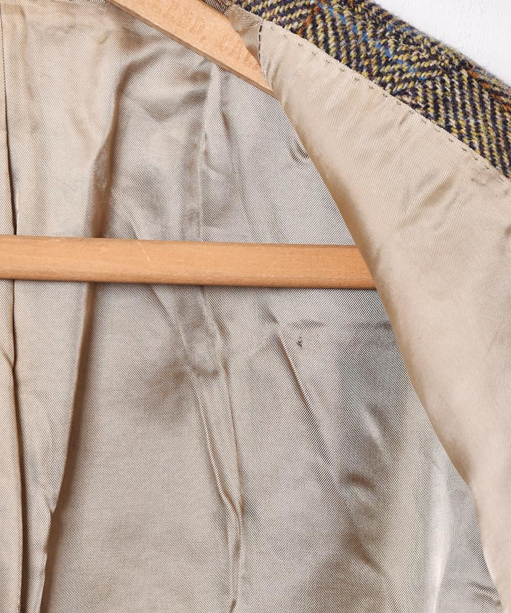 Harris Tweed」テーラードジャケット チェンジポケット付き サイズ48