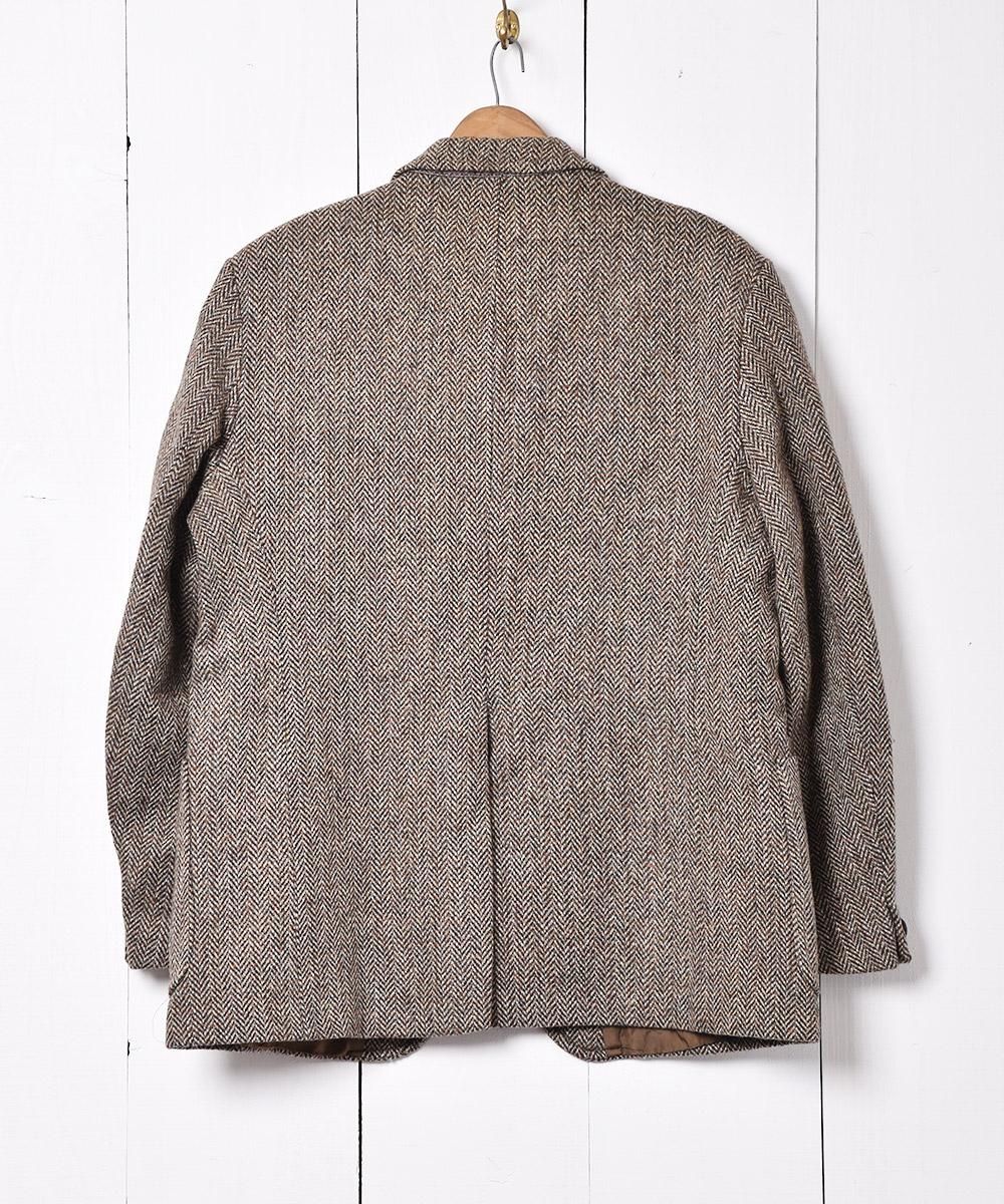 Harris Tweed」ヘリンボーン生地 テーラードジャケット - 古着のネット