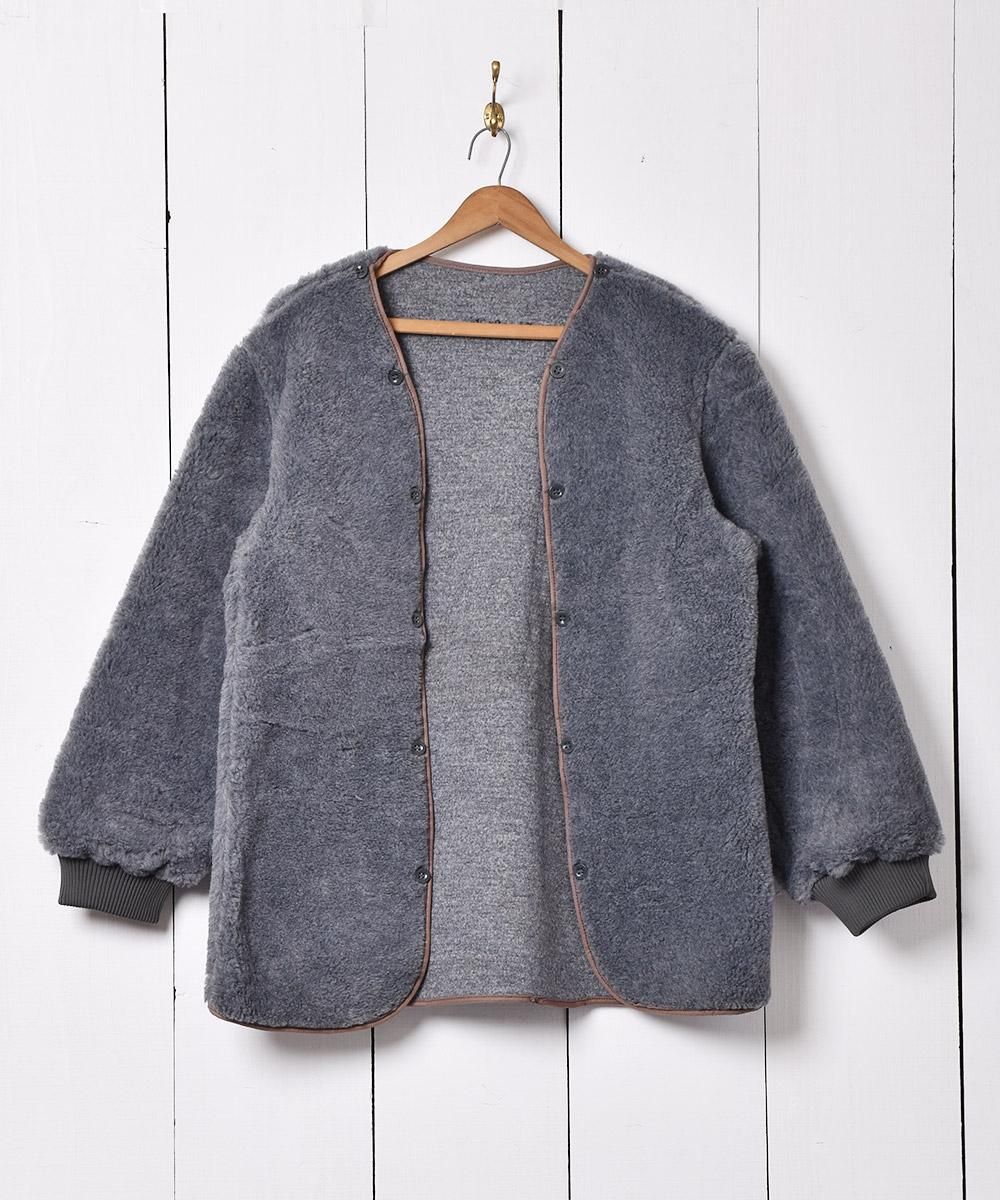 チェコ軍　ムートンライナー MILITARY 実物 USED チェコ軍 シープスキン リアルムートン ライナー