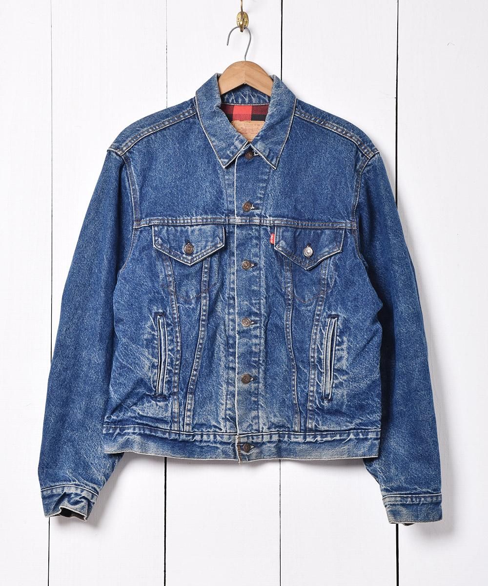 アメリカ製 「Levi's 」3rdタイプ デニムジャケット チェック - 古着の