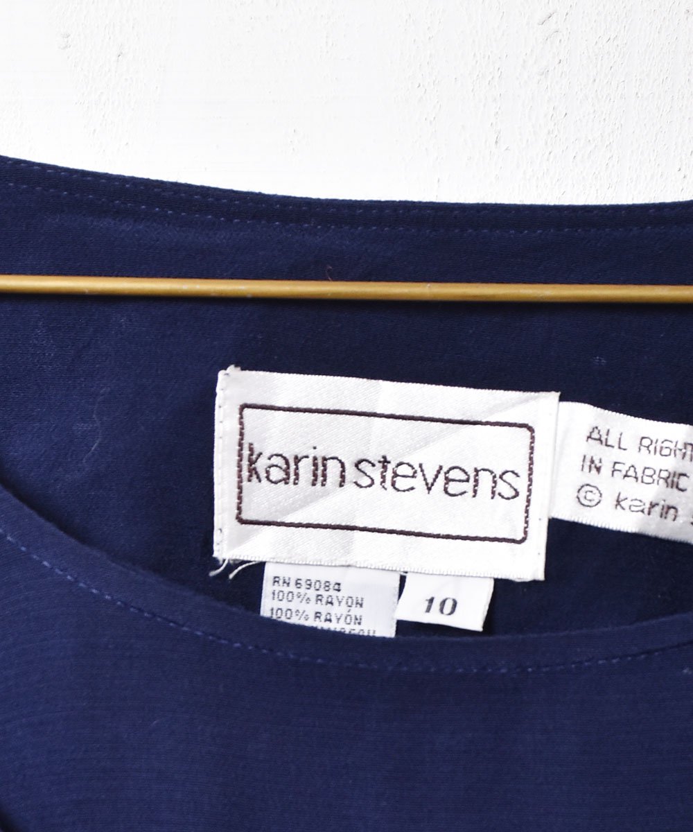 Karin stevensテープデザイン ワンピース   古着のネット通販サイト