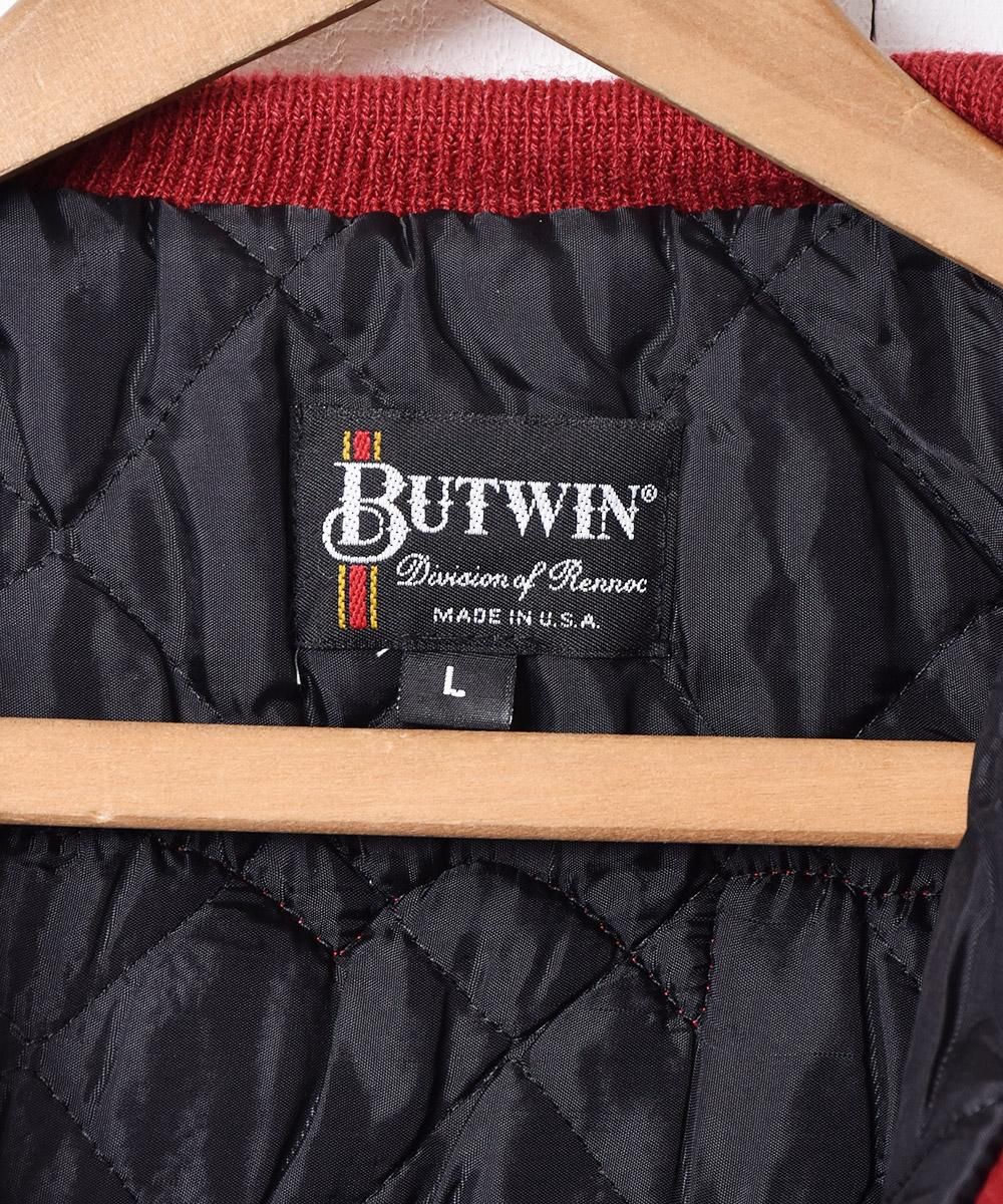 BUTWIN」アメリカ製 レタード ワッペン 付き アワードジャケット