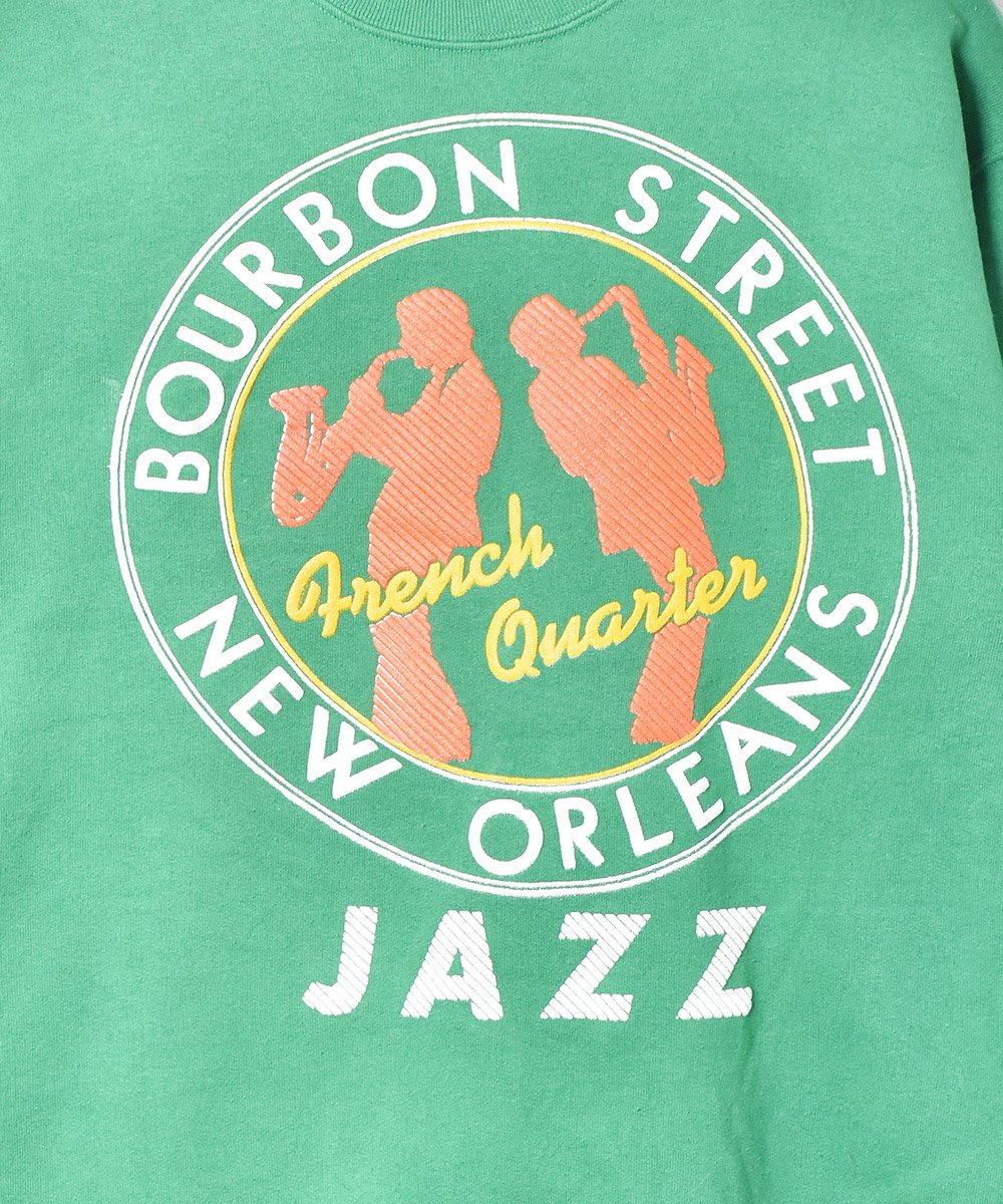 BOURBON STREET」ジャズフェスティバル フロッキープリントスウェット