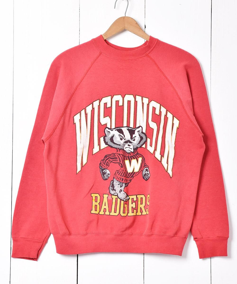 古着 ウィスコンシン大学 Badgers カレッジプリント スウェット 古着 ネット 通販 古着屋グレープフルーツ ムーン