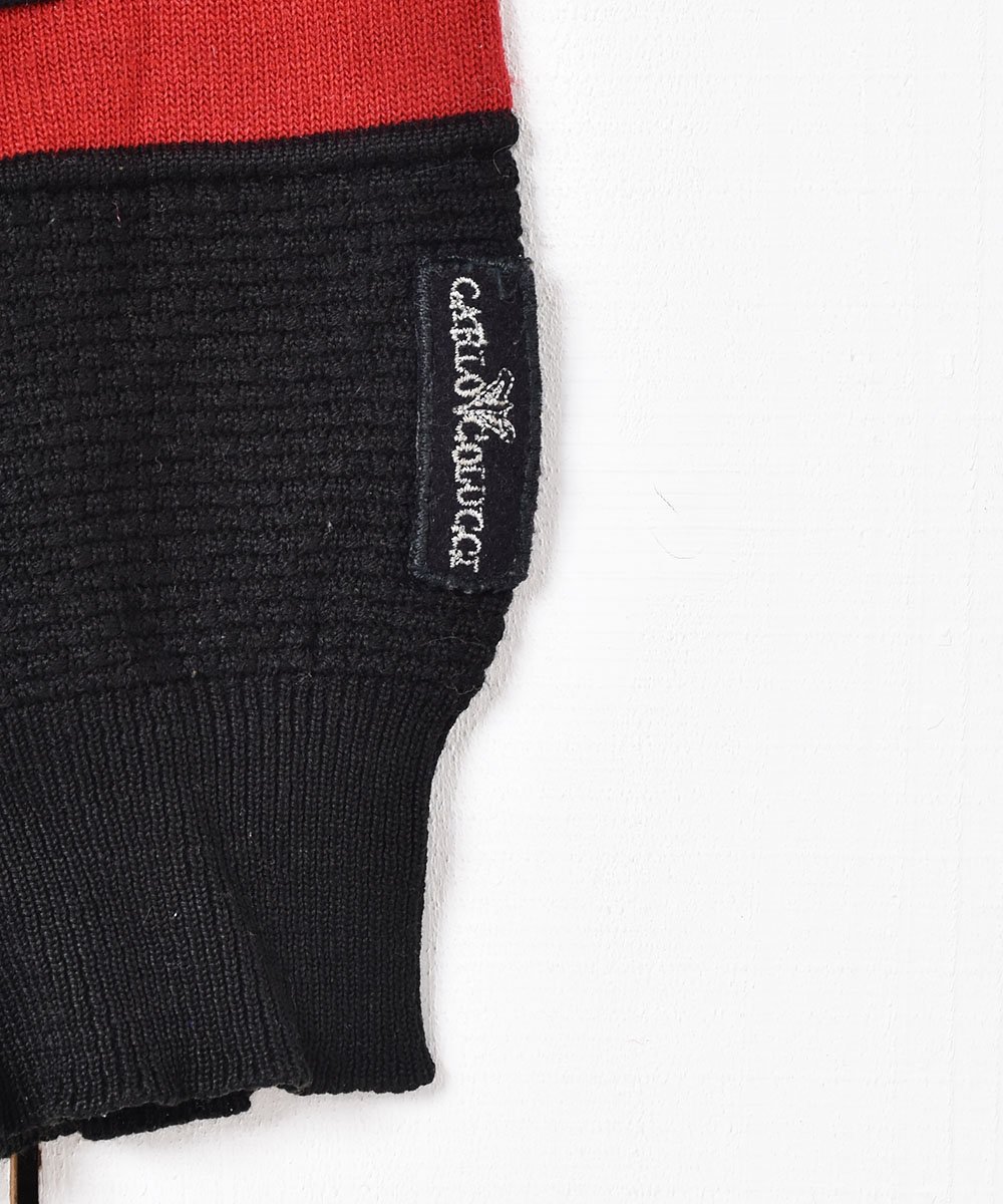 CARLO COLUCCI」ラインデザイン ニットセーター - 古着のネット通販