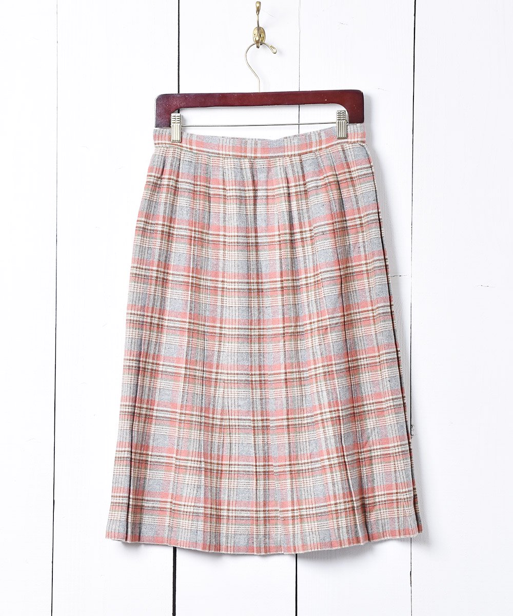 フランス製 タータンチェック柄スカート - 古着のネット通販サイト 