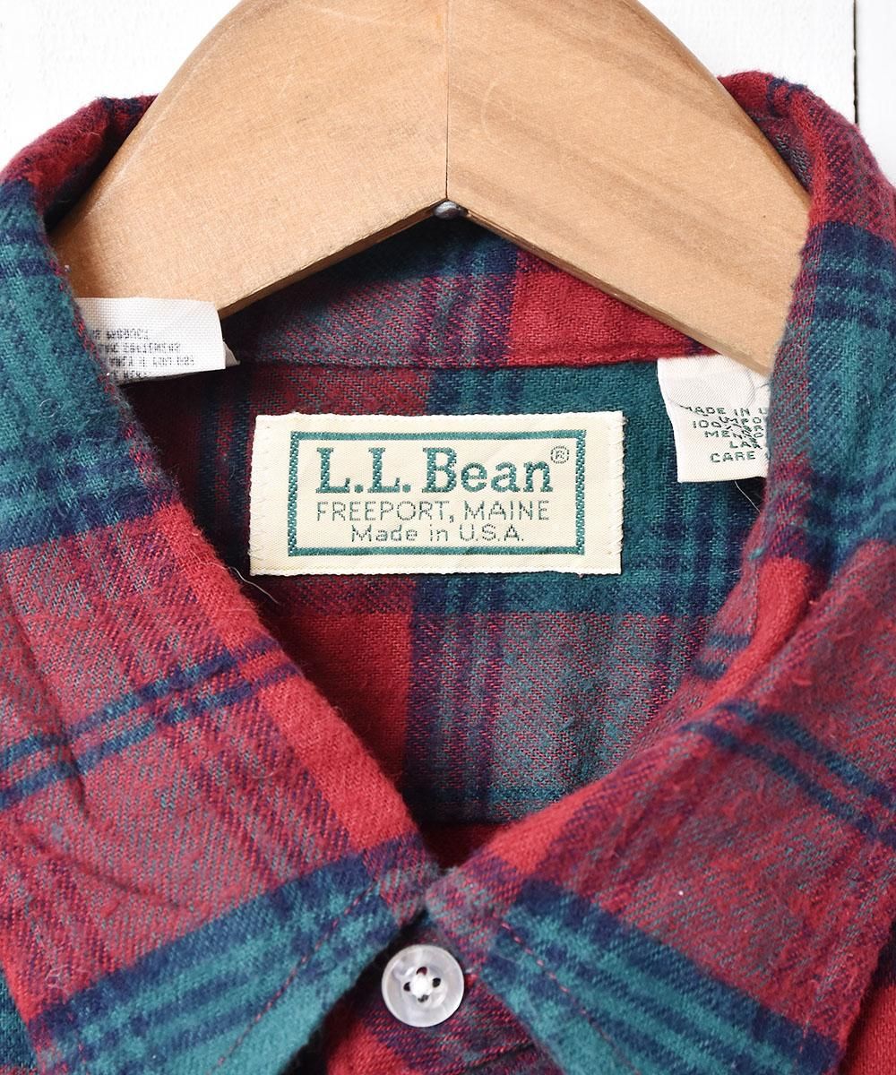 アメリカ製 L L Bean タータンチェック柄シャツ 古着のネット通販サイト 古着屋グレープフルーツムーン Grapefruitmoon Onlineshop ヴィンテージアイテム レトロファッション