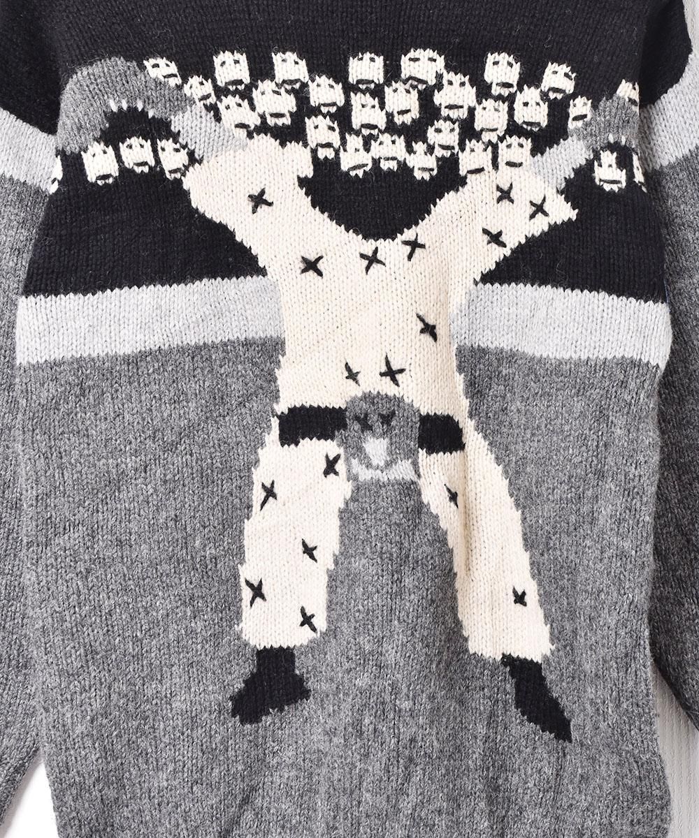 Lochie - 古着 ニット ヴィンテージ ニット ピエロ 刺繍 ニット Lochie - 古着 ニット ヴィンテージ ニット ピエロ 刺繍 ニット