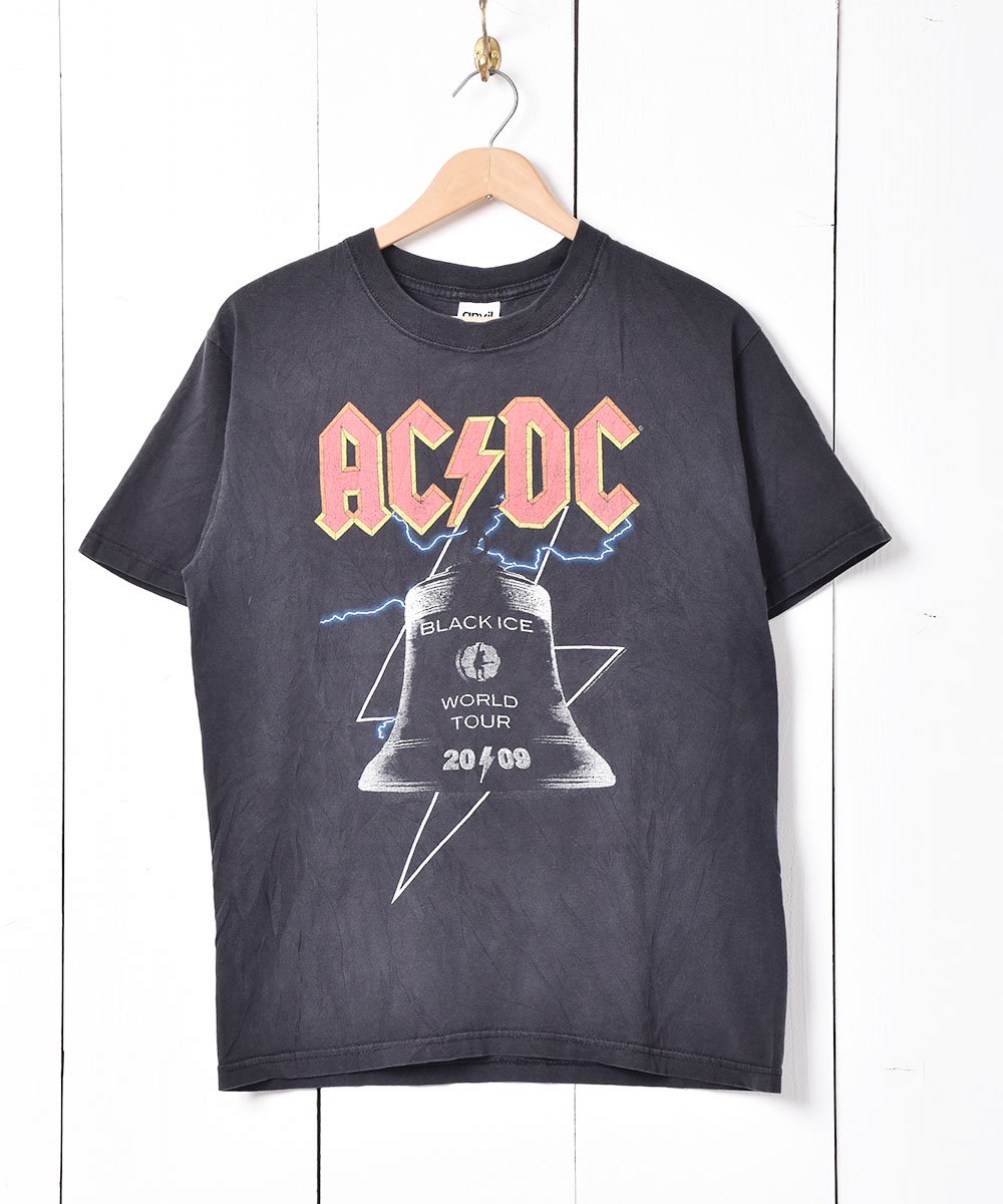2009年 ACDC ツアーTシャツ 両面プリント タイダイ サイズM