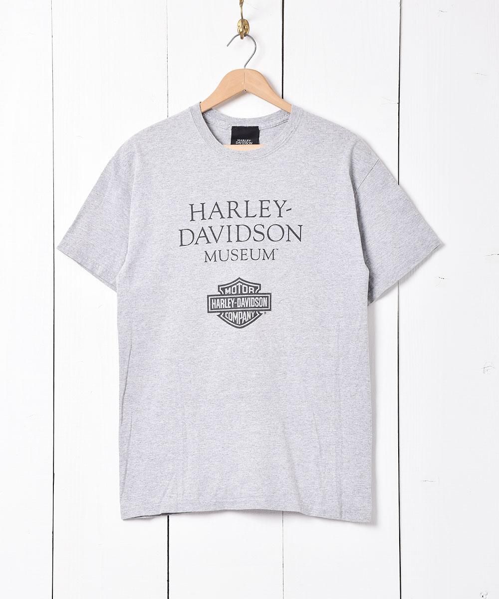 HARLEY-DAVIDSON」ロゴプリントTシャツ グレー - 古着のネット通販 ...