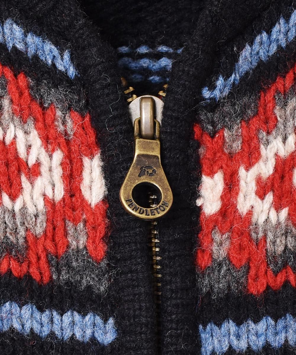 PENDLETON」ネイティブ柄 ジップカーディガン - 古着屋