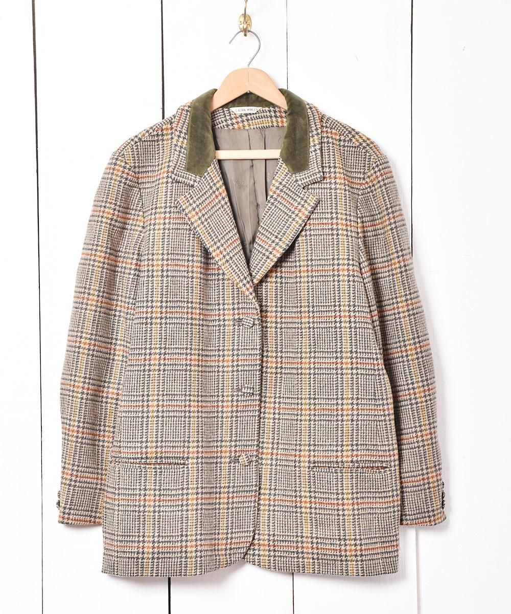 イギリス製 「LAURA ASHLEY」グレンチェック テーラード イギリス製 「LAURA ASHLEY」グレンチェック テーラード