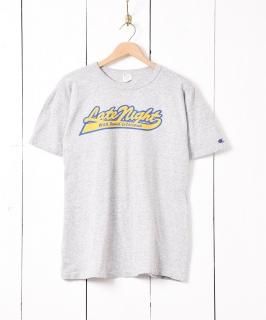 古着アメリカ製 トリコタグ後期「Champion」 霜降り プリントTシャツ 古着のネット通販 古着屋グレープフルーツ ムーン