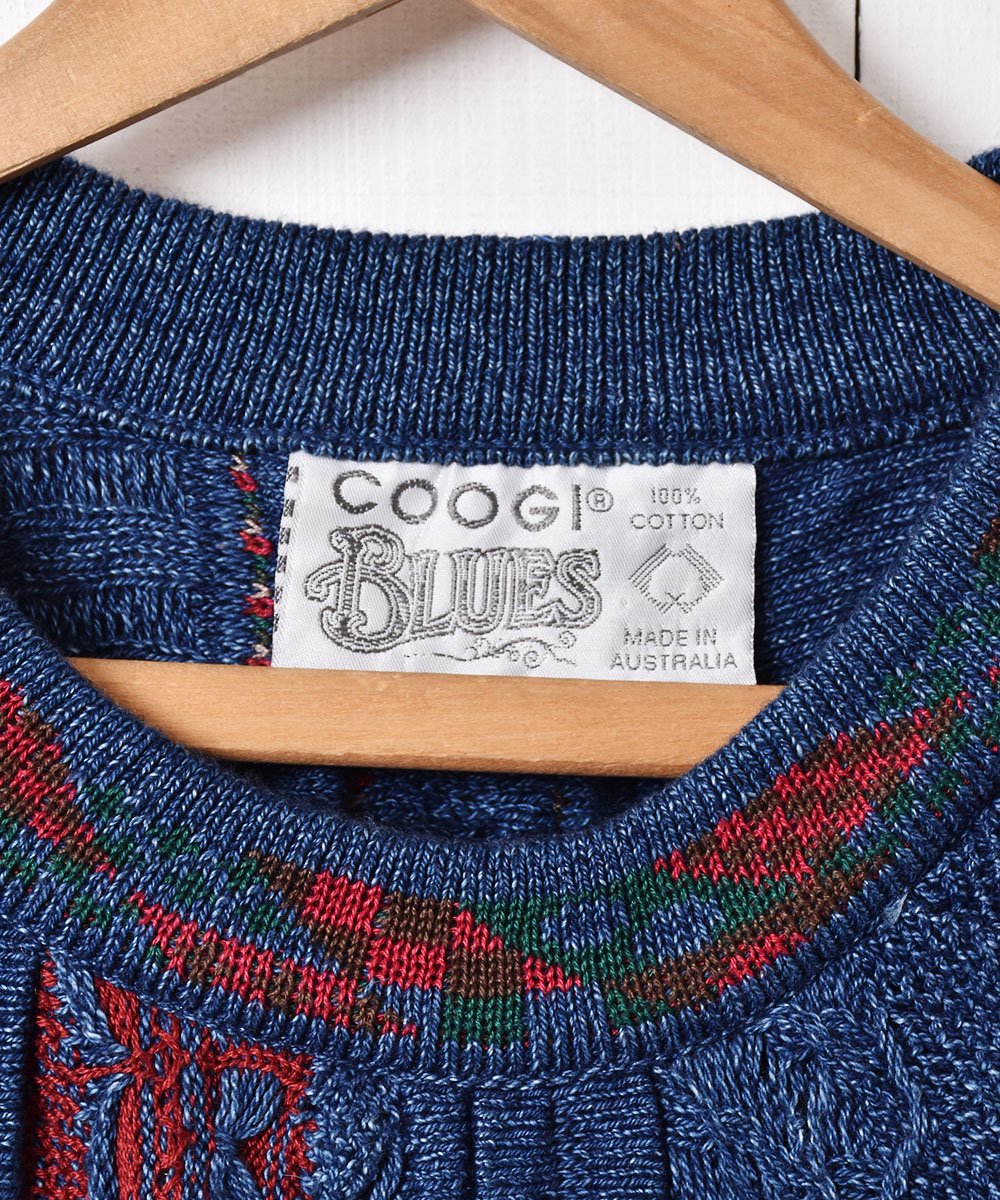 COOGI 3Dニット セーター オーストラリア製　美品 ニット/セーター トップス メンズ 最愛