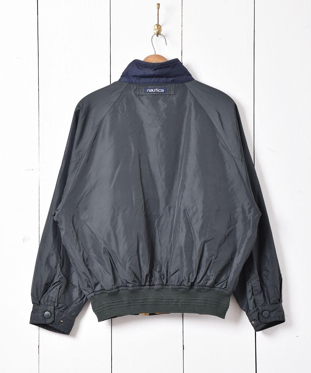 NAUTICA」 首元ロゴ入りブルゾン - 古着屋グレープフルーツ