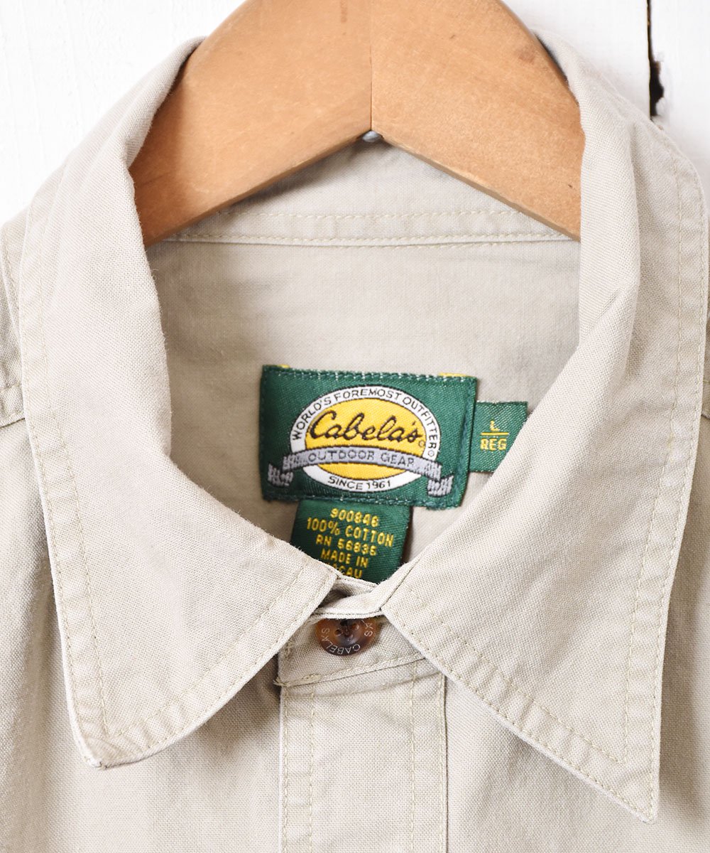 90年代「 Cabela's」アウトドアシャツ グレー - 古着のネット通販サイト 古着屋グレープフルーツ  ムーン(Grapefruitmoon)Onlineshop ヴィンテージアイテム・レトロファッション