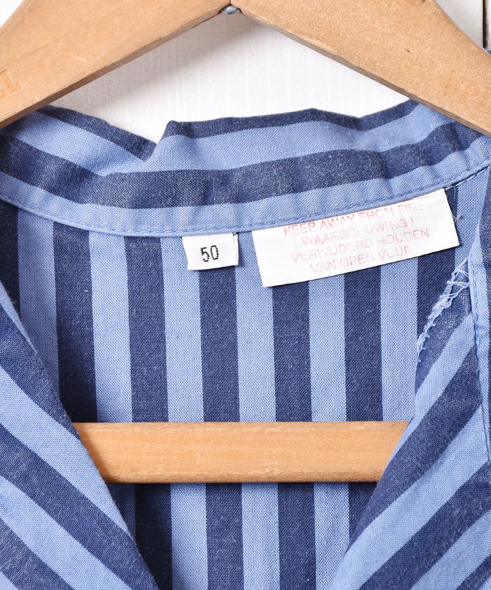 ヨーロッパ製 ストライプ パジャマシャツ - 古着のネット通販サイト 