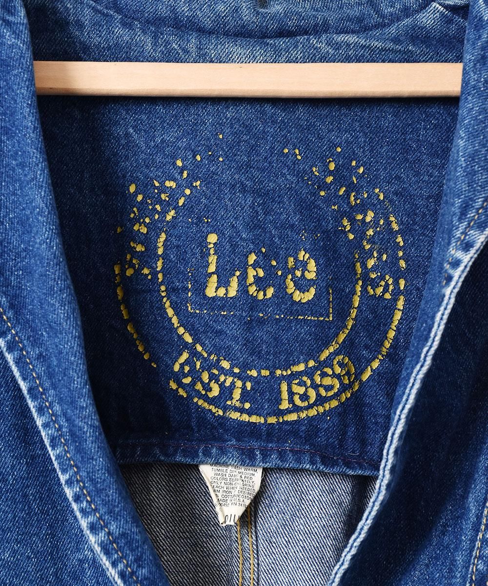 【美品】Lee デニムベスト  MADE IN USA Mサイズ ブルー