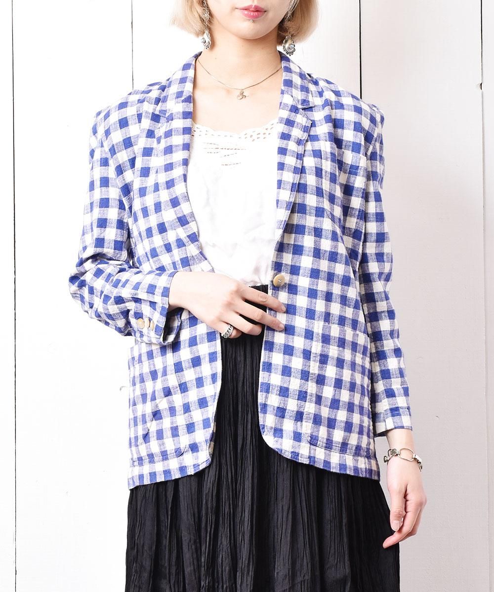 クレージュ ☆ チェック柄切替 ナイロン 半袖 ウィンドジャケット 40 グレー 184271490.jpg?cmsp_timestamp=