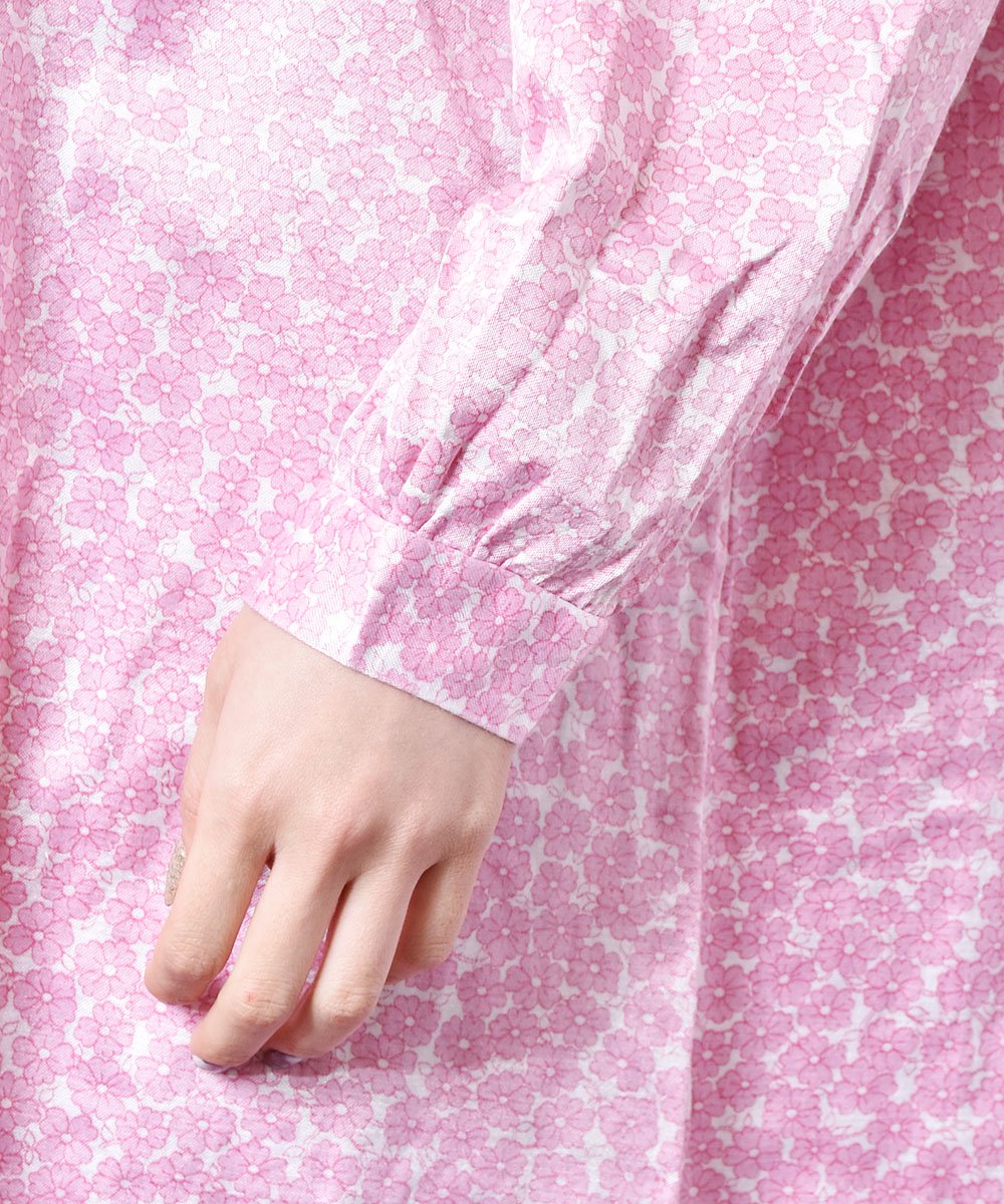 ヨーロッパ製 花柄ワンピース ピンク - 古着のネット通販サイト 古着屋 
