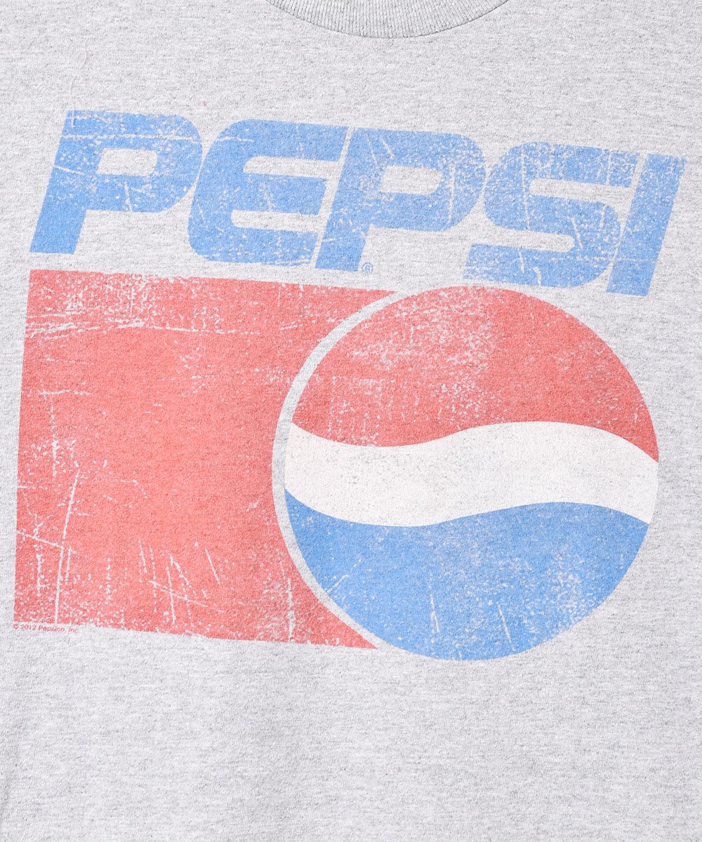 PEPSI」企業ロゴプリント Tシャツ グレー - 古着のネット通販サイト