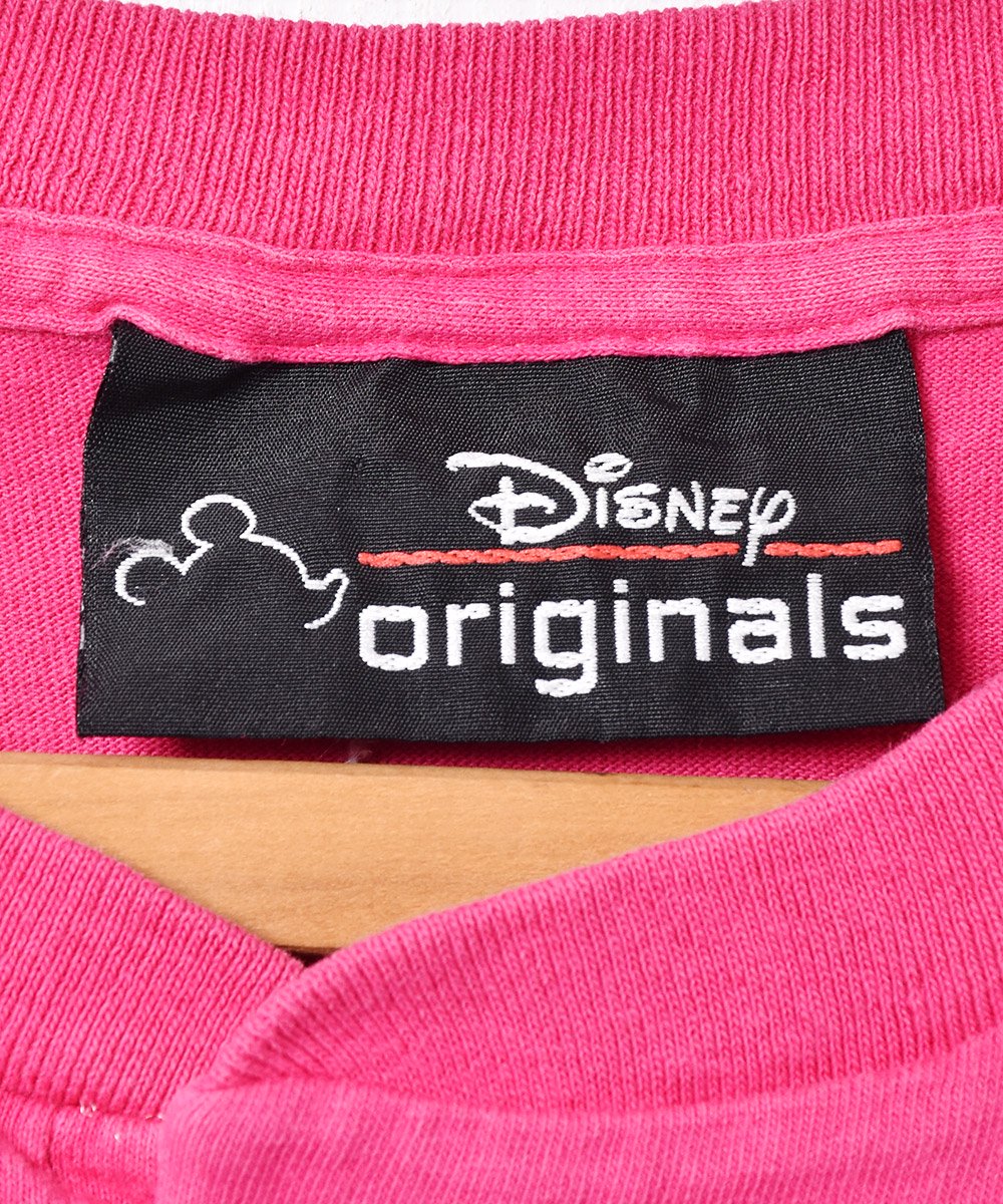 90's アメリカ製「Disney originals」ミニーマウス 刺繍 ヘンリー