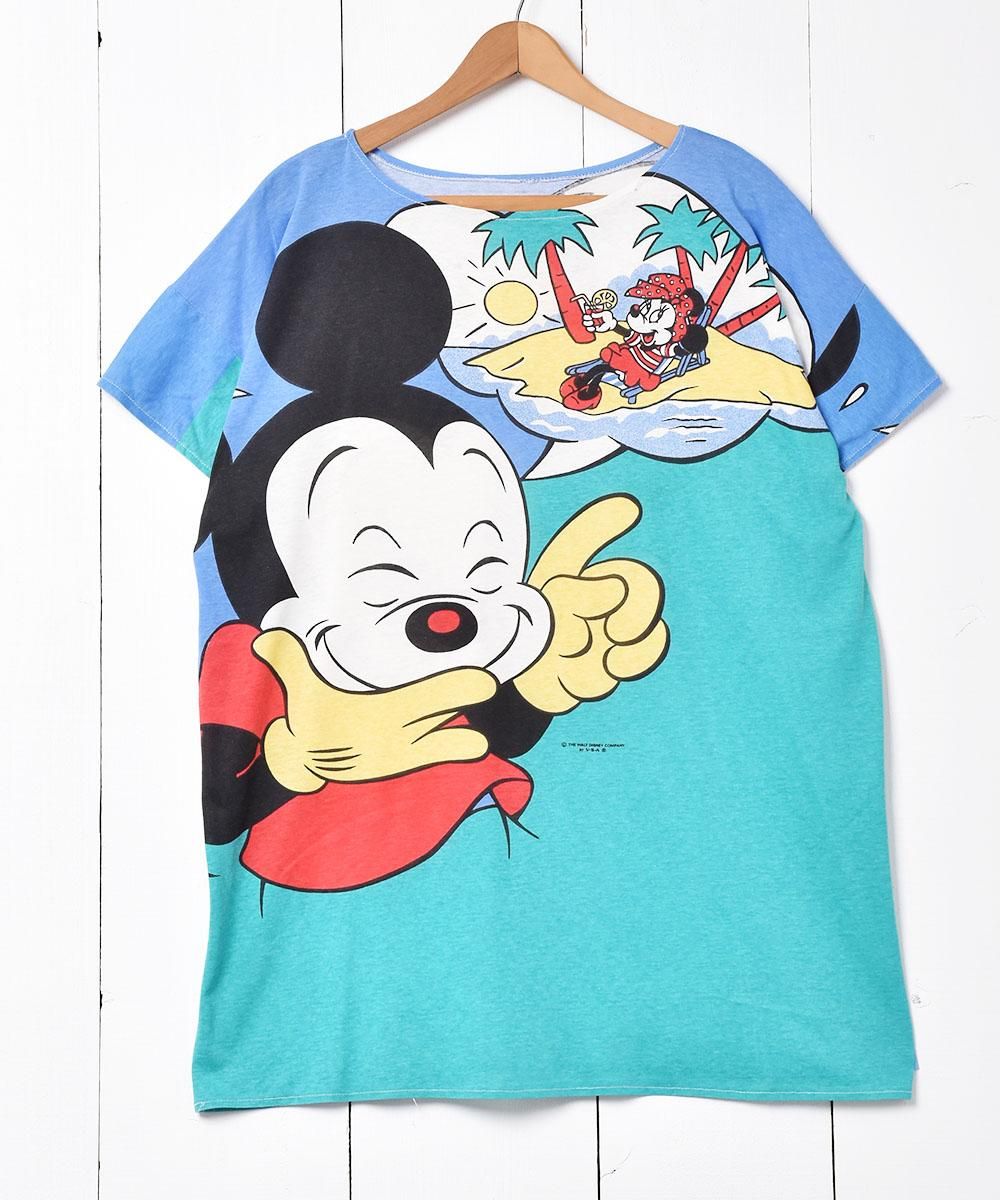 ミッキー ミニー 総柄両面tシャツ 古着のネット通販サイト 古着屋グレープフルーツムーン Grapefruitmoon Onlineshop ヴィンテージアイテム レトロファッション