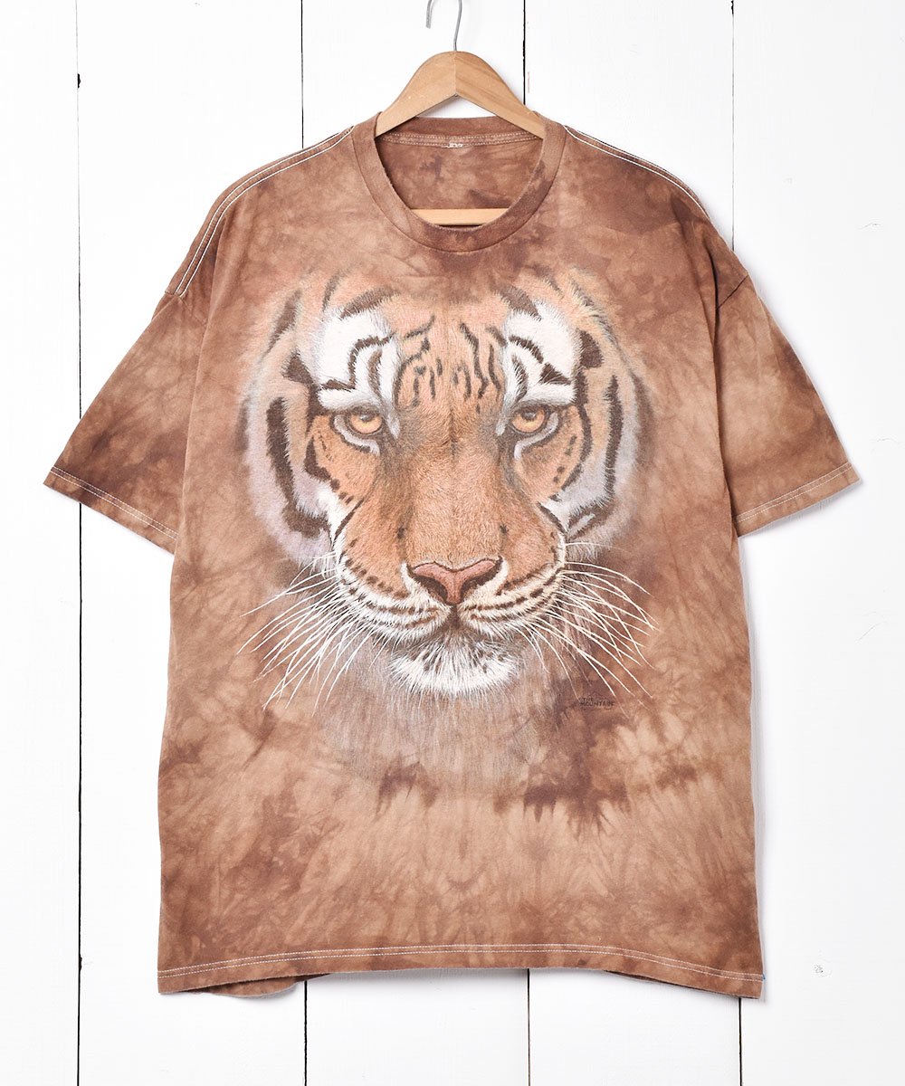 THE MOUNTAIN」タイガープリントTシャツ - 古着のネット通販サイト