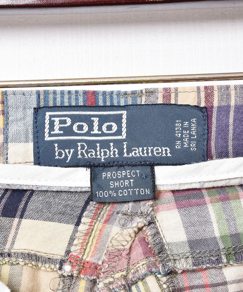 Ralph Lauren」パッチワーク ショートパンツ W36 - 古着屋 Ralph Lauren」パッチワーク ショートパンツ W36 - 古着屋