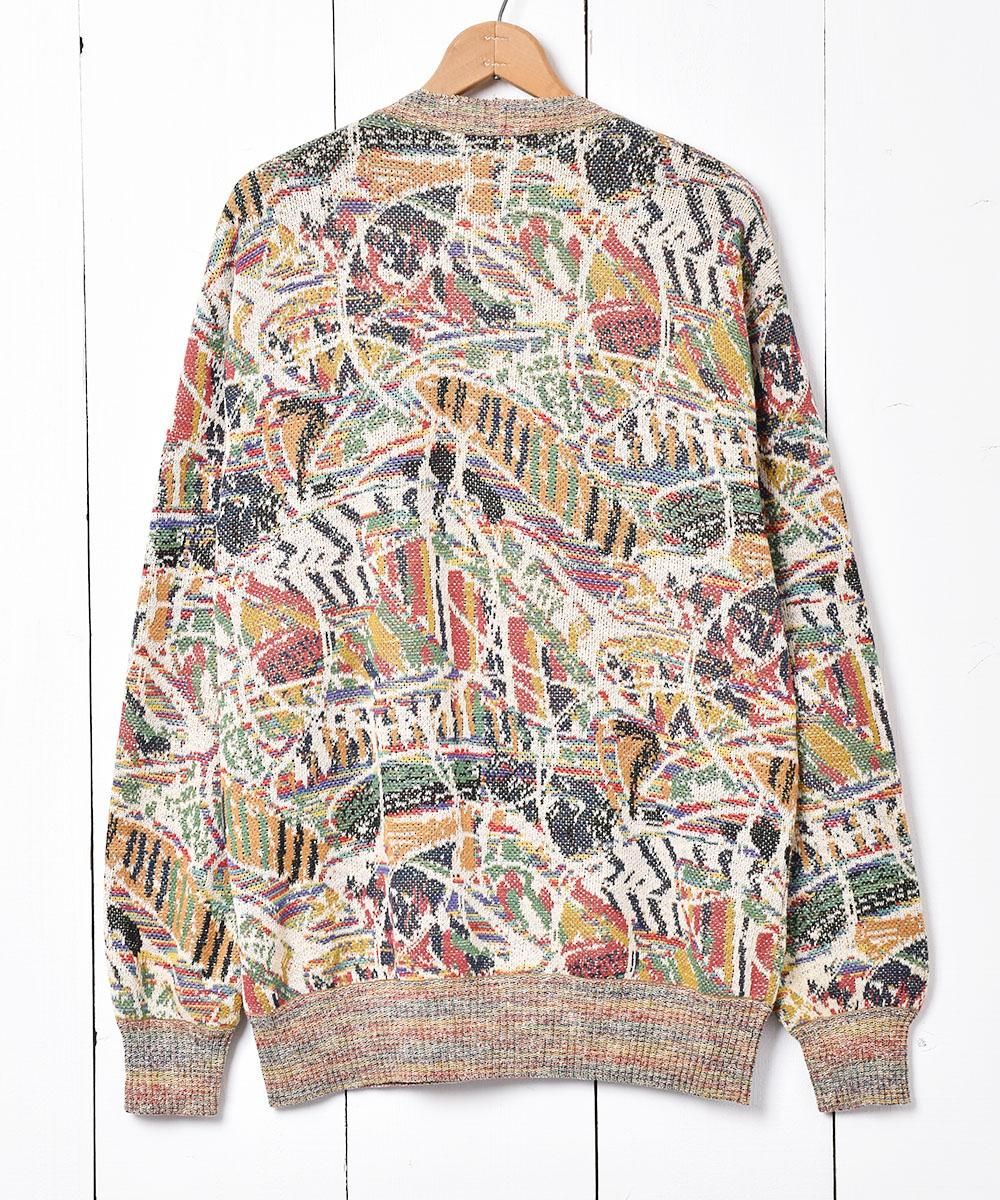 MISSONI ミッソーニ 総柄 コットン ニット セーター イタリア製 「MISSONI 」総柄コットンセーター - 古着屋