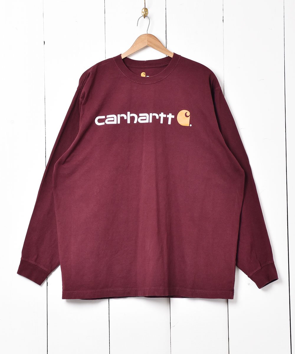 アメリカ製 「carhartt」ロゴプリント ロンT - 古着のネット通販サイト 