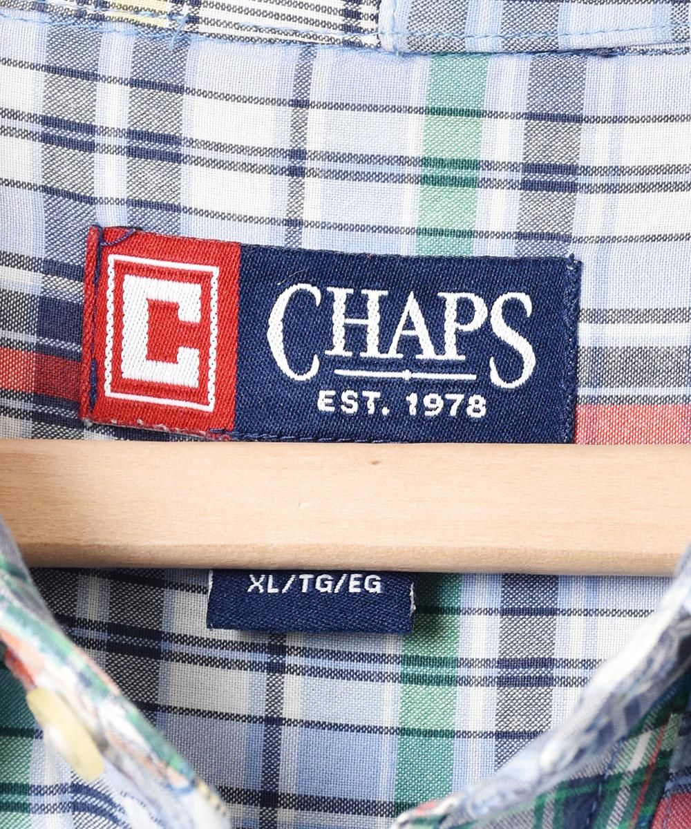 CHAPS Ralph Lauren」パッチワーク 半袖シャツ - 古着屋