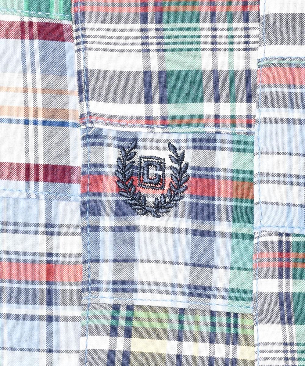 CHAPS Ralph Lauren」パッチワーク 半袖シャツ - 古着屋