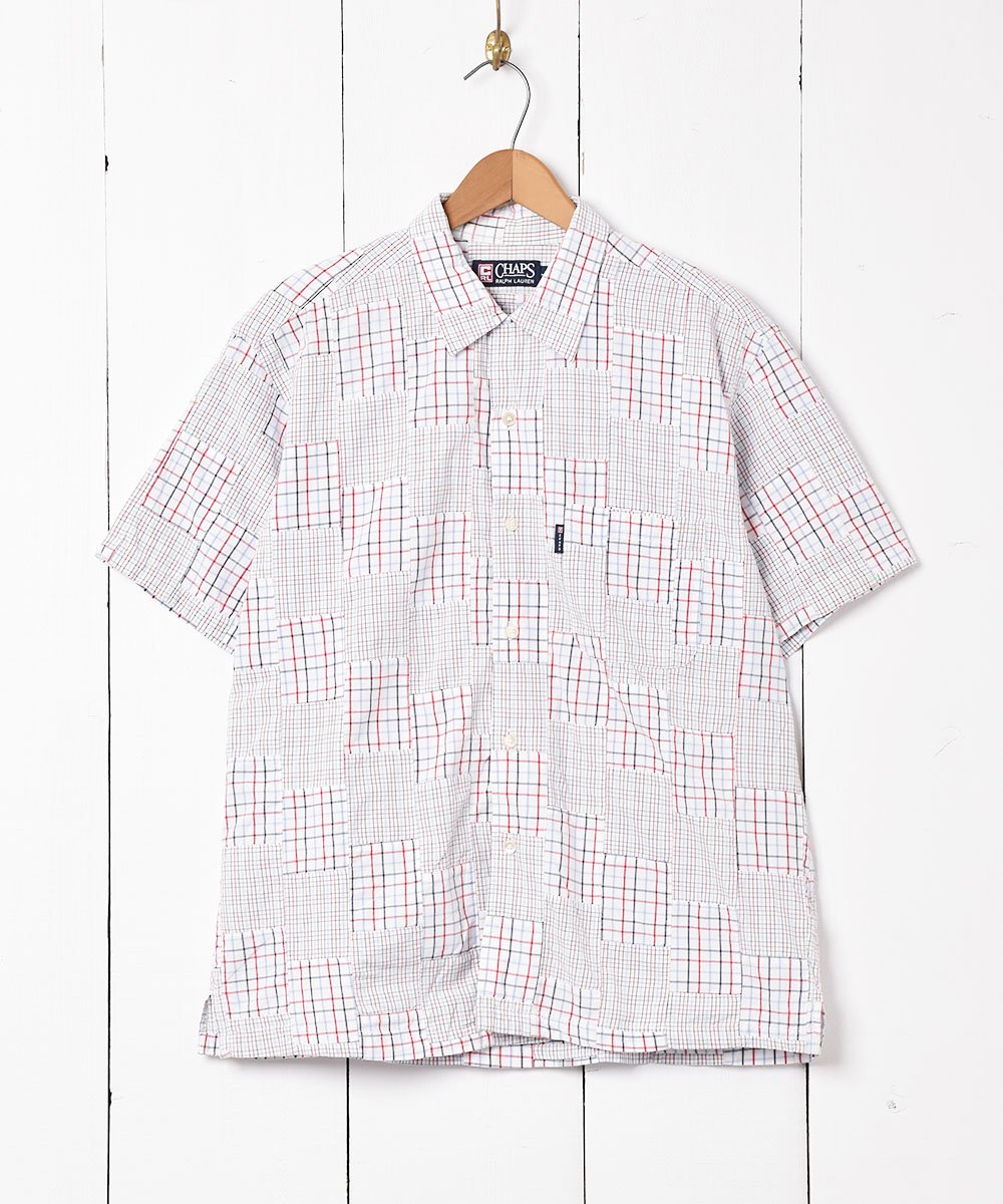 CHAPS Ralph Lauren」パッチワーク 半袖シャツ - 古着のネット通販