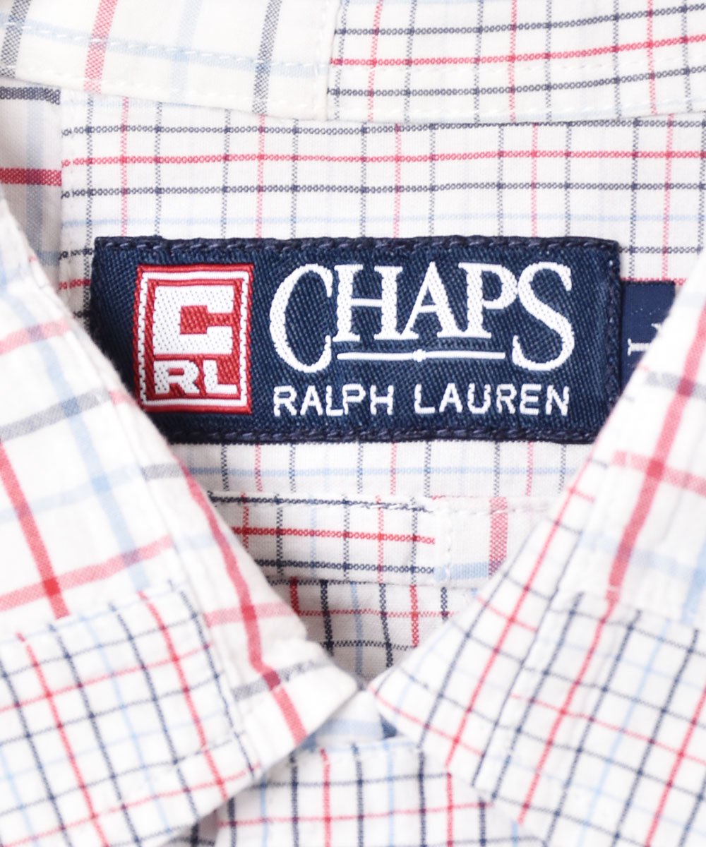 CHAPS Ralph Lauren」パッチワーク 半袖シャツ - 古着のネット通販