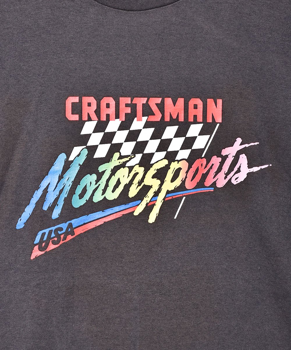 アメリカ製 モータースポーツ グラフィック プリントTシャツ - 古着の 